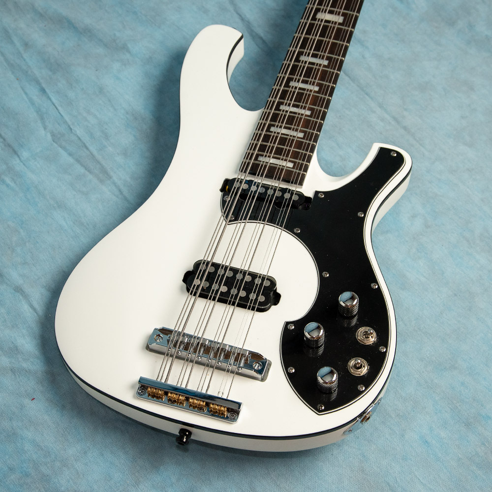 USED Schecter Stargazer Gloss White 2024 12-String Electric Bass w/Gator HSC