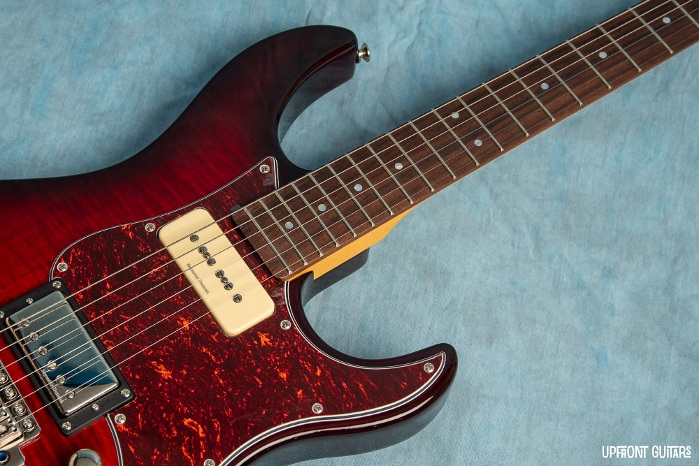 Yamaha Pacifica PAC611VFM Dark Red Burst 2025 P90/Hum Electric