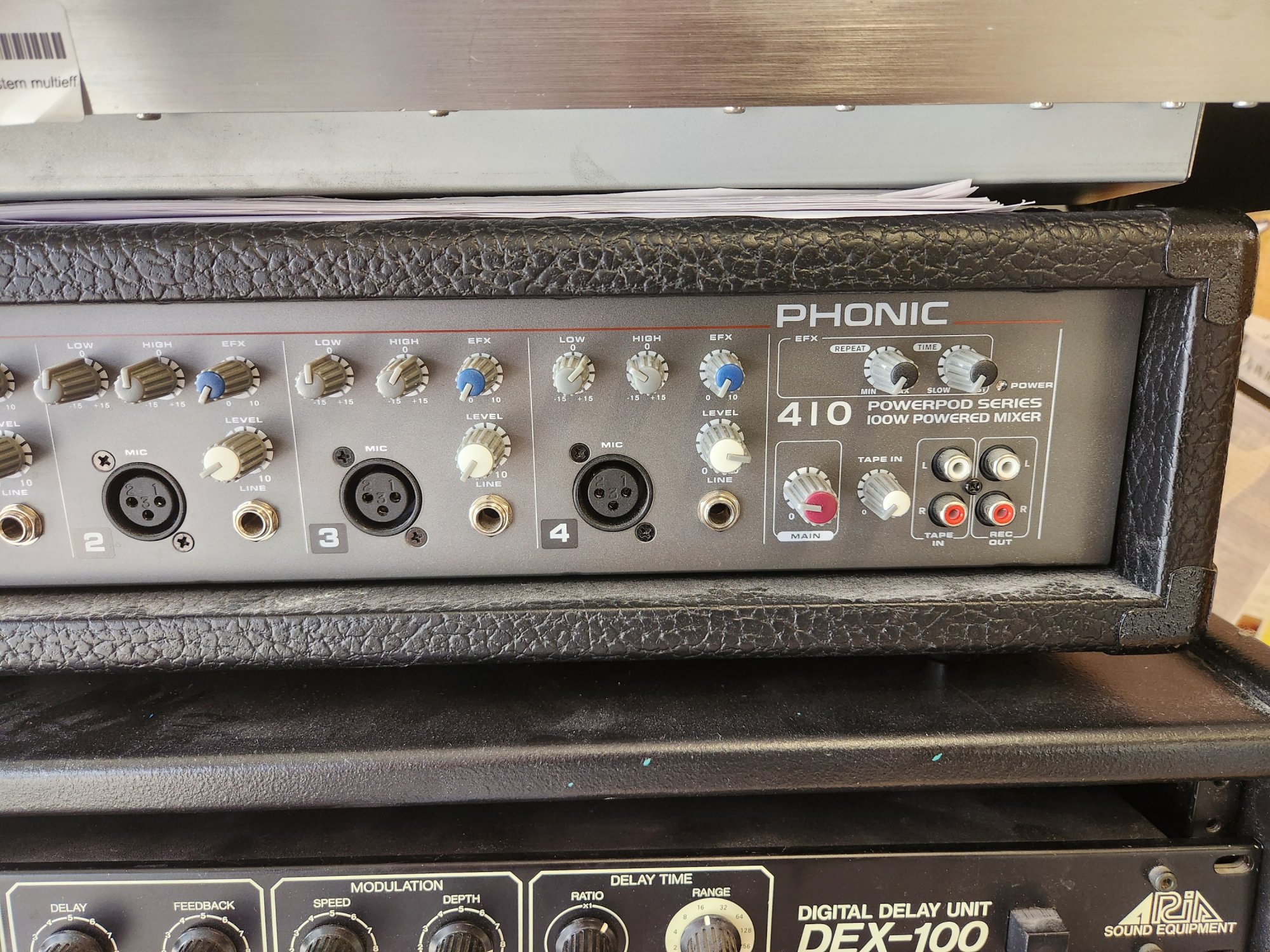 Phonic 410 Powerpod 4 Channel Power Mixer 100W