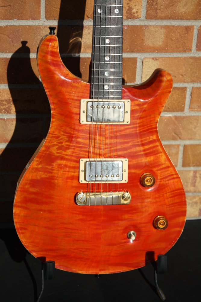1994 PRS Custom 22 10 Top-Chambered-Blood Orange