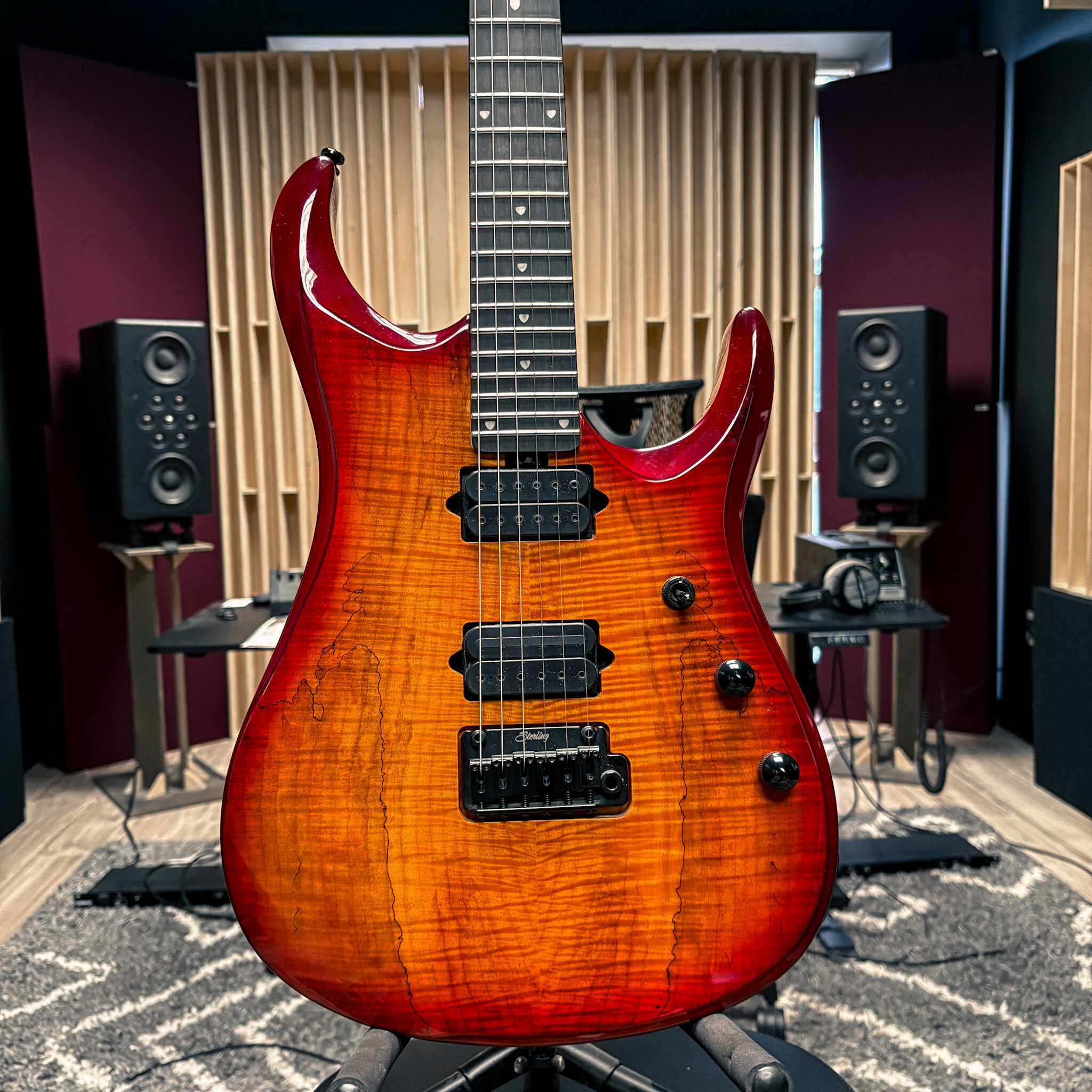 ギター Sterling JP150 Blood Orange Burst Sterling by Musicman JP15 Signature 6 String-Blood Orange Burst