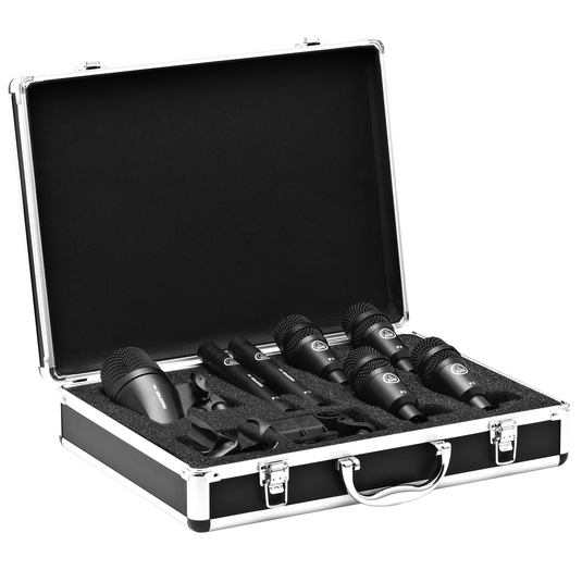 AKG Drum Set Session I 7-Piece Drum Microphone Set with Aluminum Carry Case