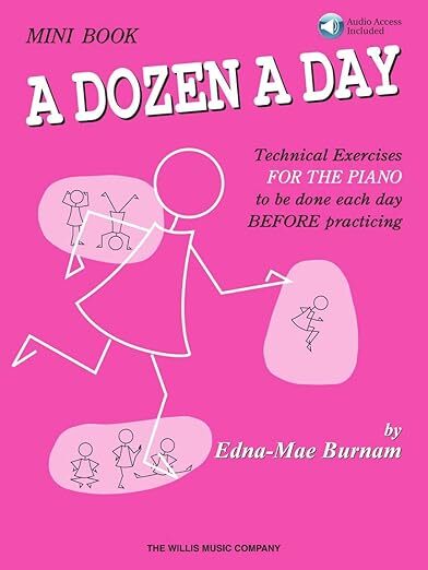 A Dozen a Day Mini Book – Piano Technique Exercises – Edna Mae Burnam – Willis Music