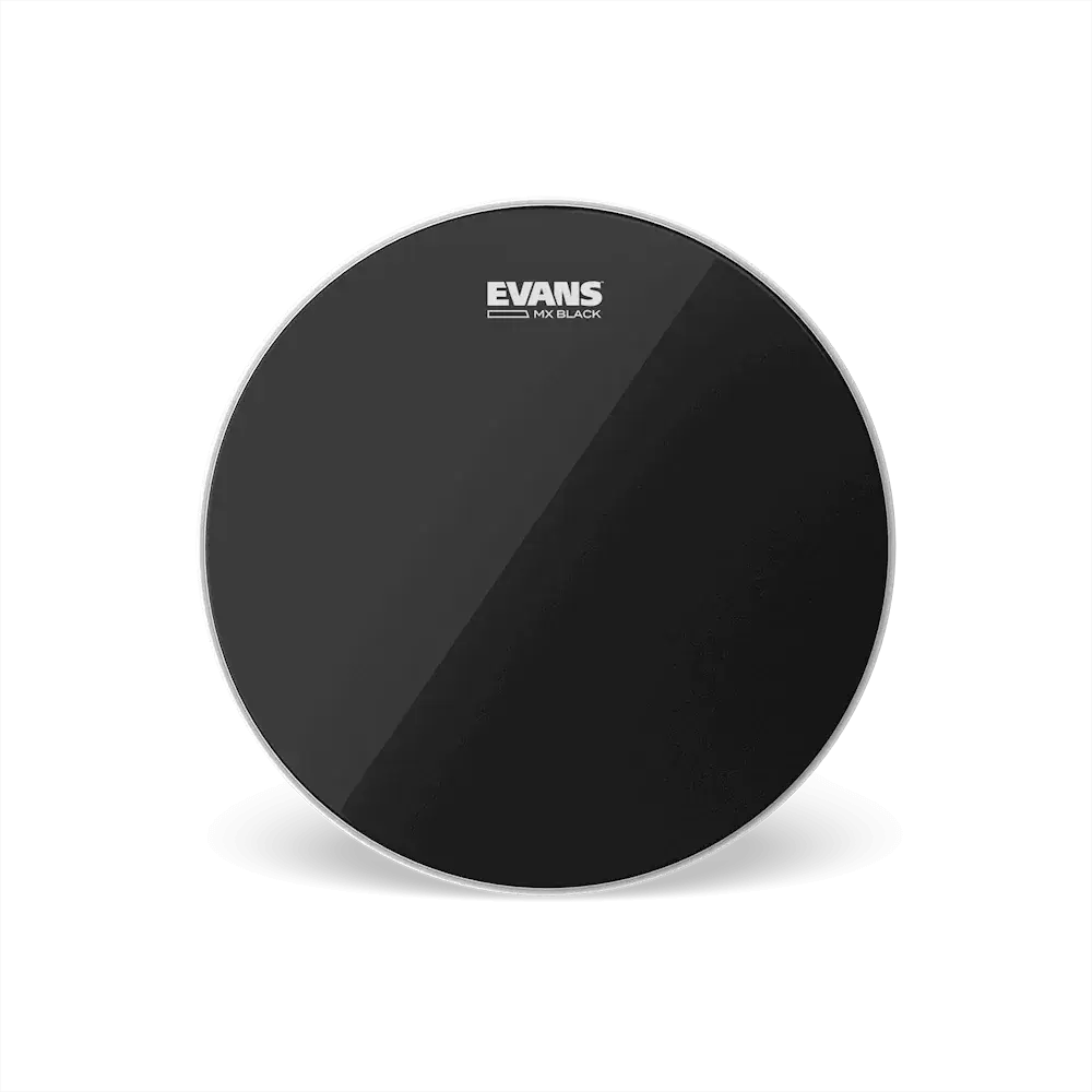Evans MX Black Marching Tenor Head 14 inch - 2-Ply Black Drumhead - TT14MXB