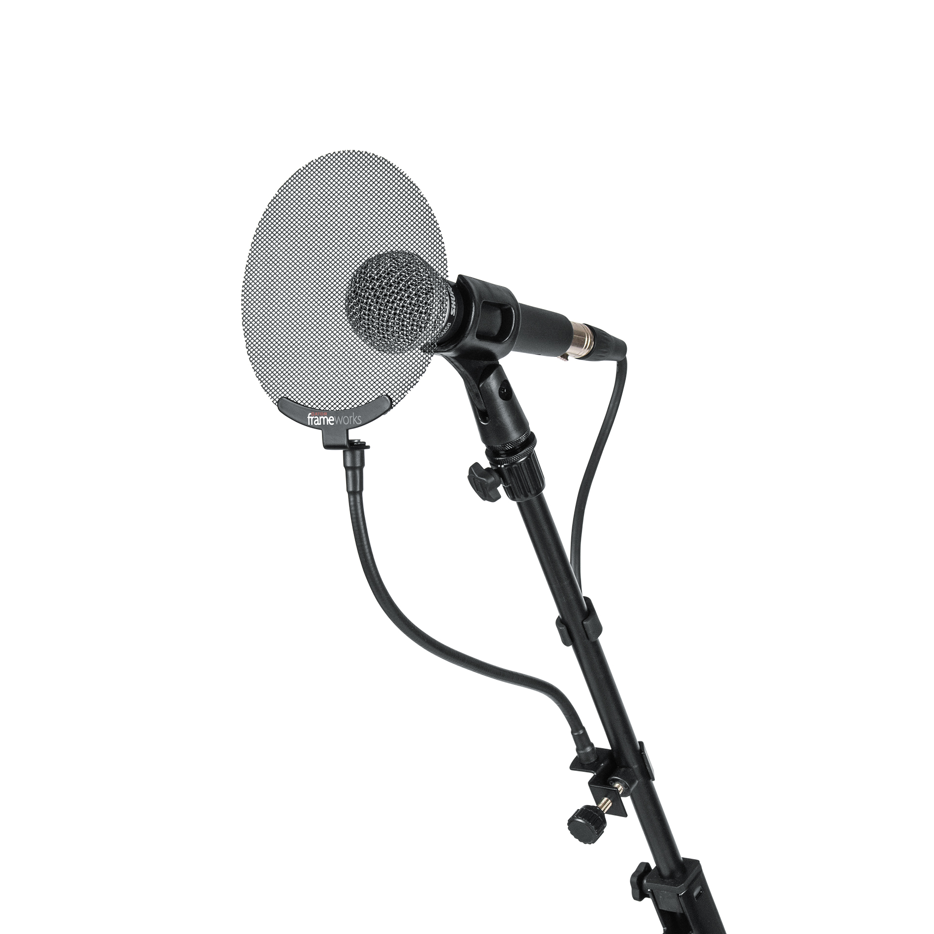 Gator Frameworks Metal Screen Pop Filter with Gooseneck - Black