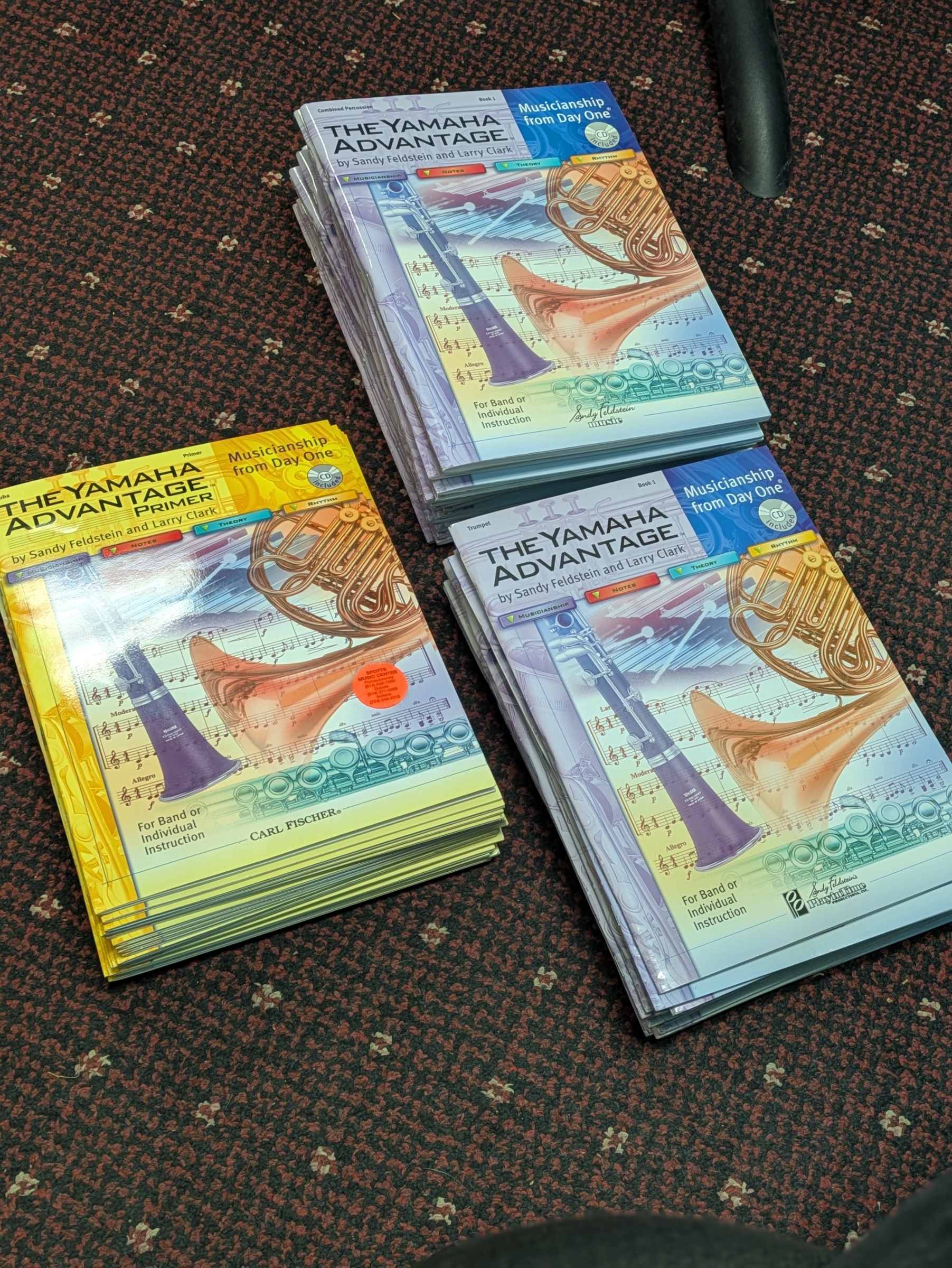 Yamaha Advantage Bulk Band Method Book Set – Book 1 & Primer – Sandy Feldstein & Larry Clark – Carl Fischer Music