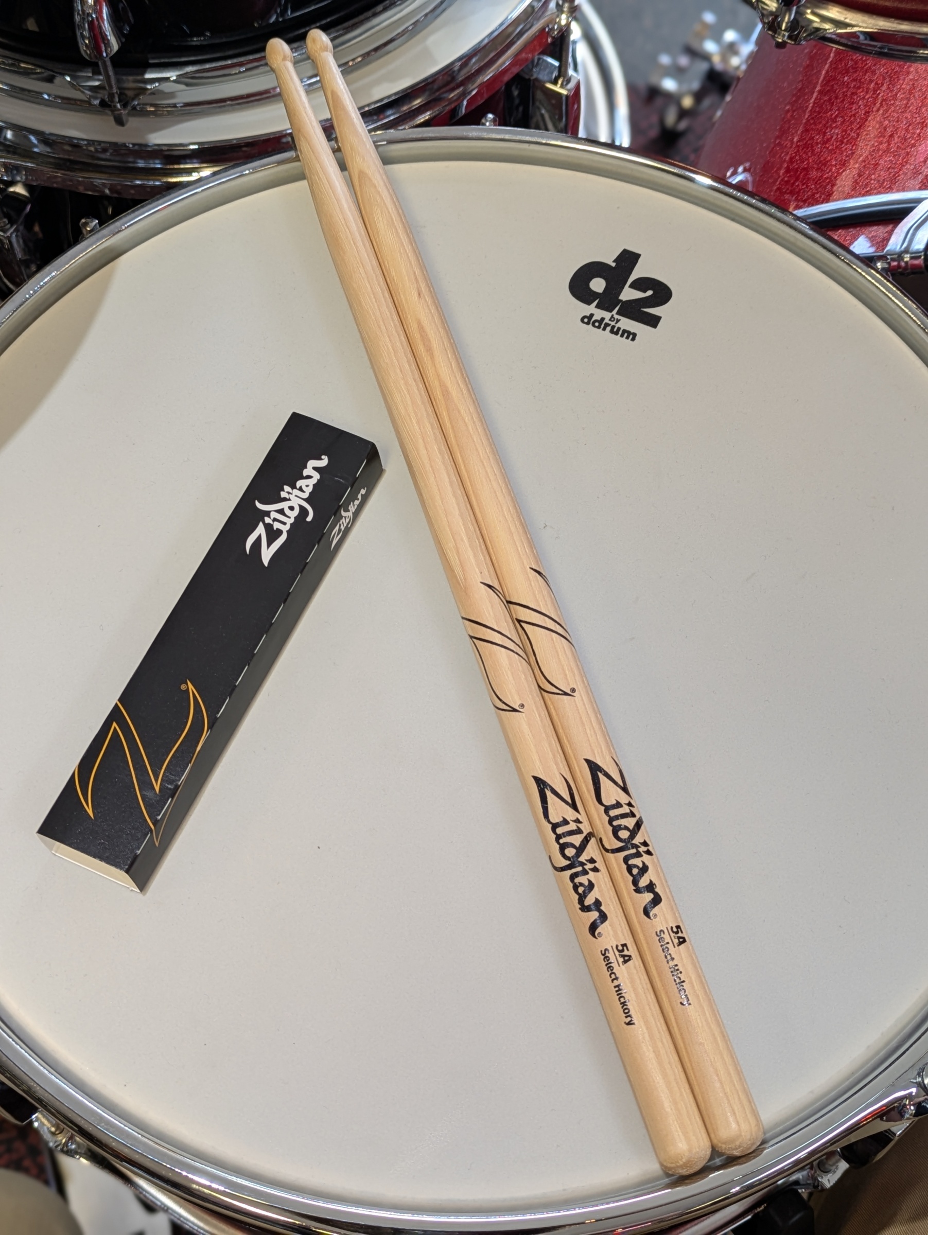 Zildjian 5A Drumsticks - Wood Tip - 642388328361
