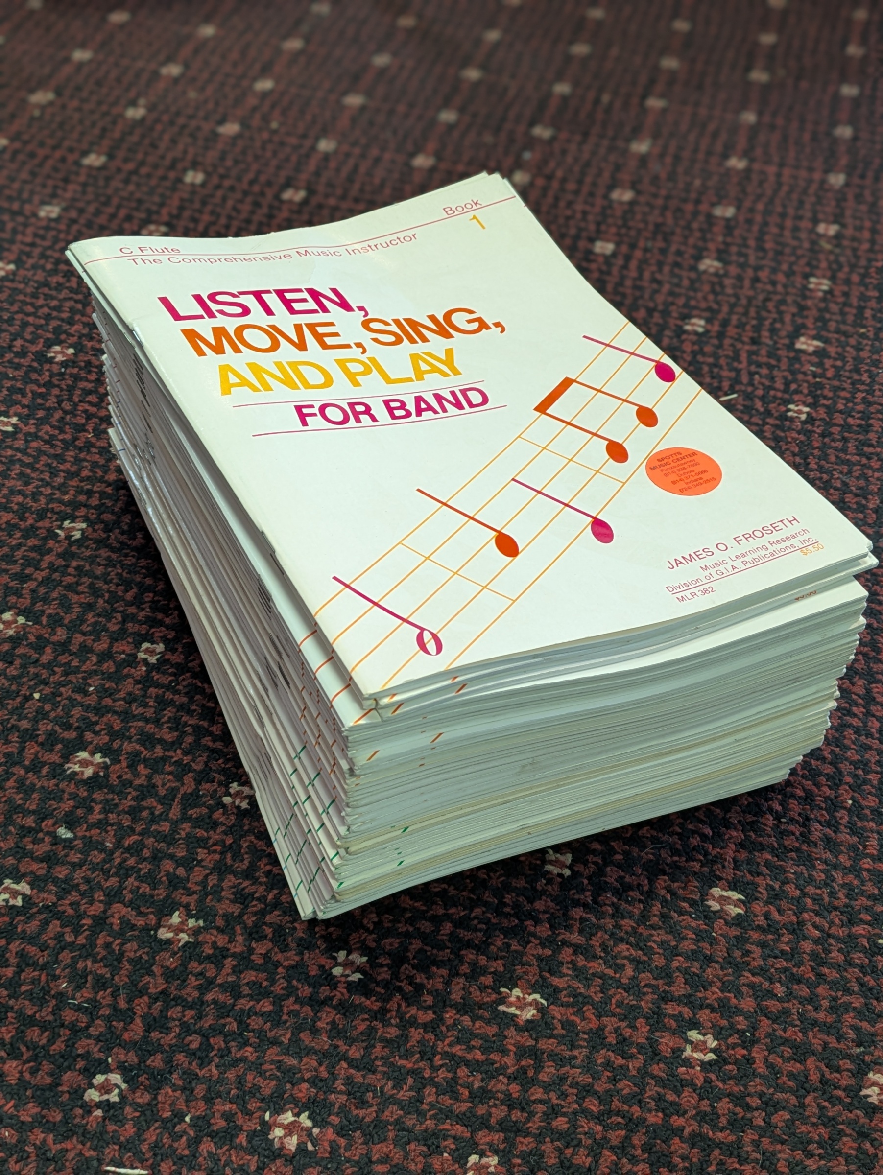 (USED) Listen, Move, Sing and Play – Comprehensive Music Instructor for Band – Bulk Set Books 1 & 2 – James O. Froseth – GIA Publications
