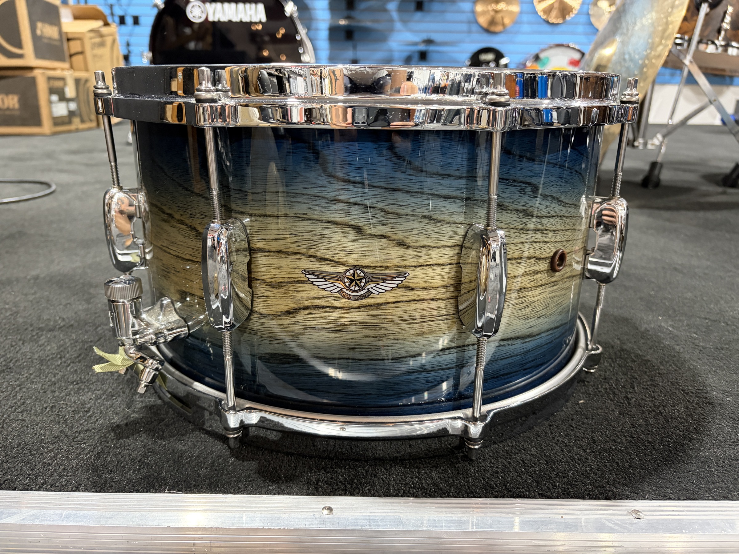 Tama Star Walnut Garnet Japanese Sen Burst Snare Drum 6.5” x 14”