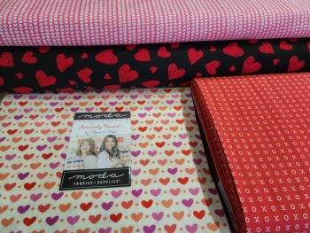 Valentine's Day fabric selections