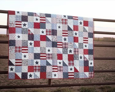 Stars & Stripes Quilt Pattern by Sweetwater