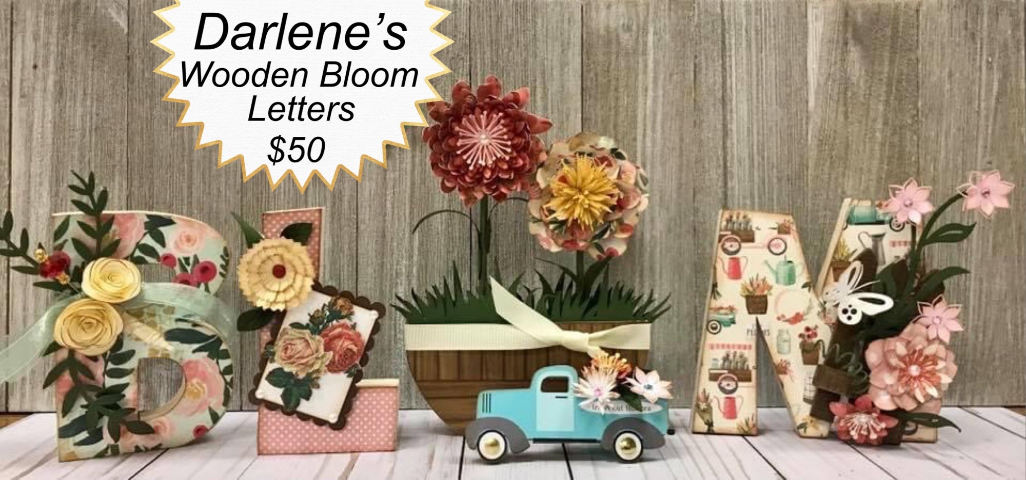 BLOOM Wooden Letter Kit