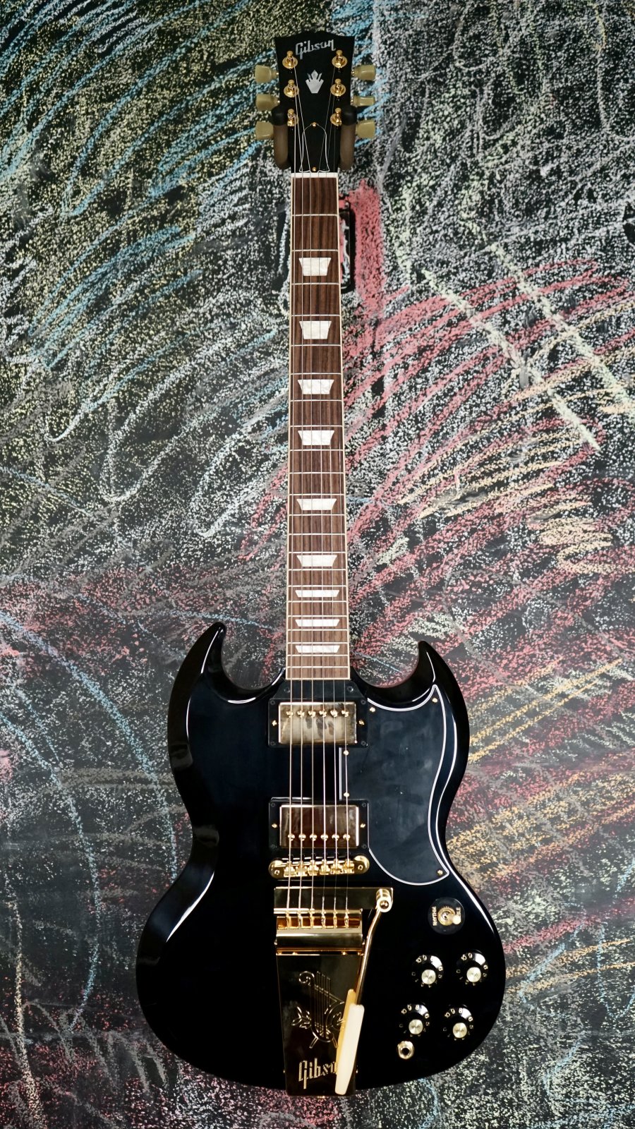 Gibson SG Standard '61 Maestro Vibrola T-Type Ebony - 711106176185