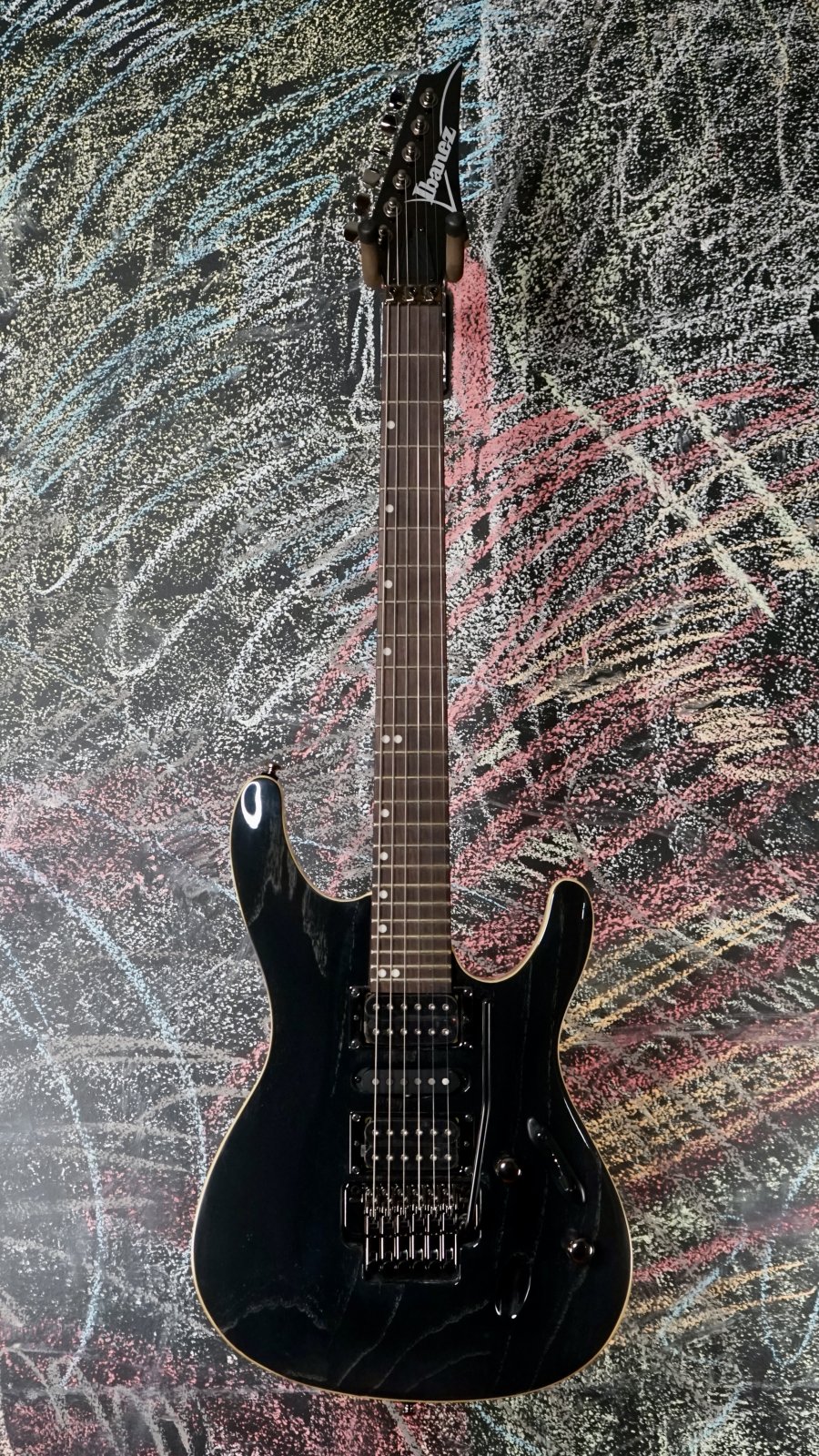 Ibanez S570AH Silver Wave Black