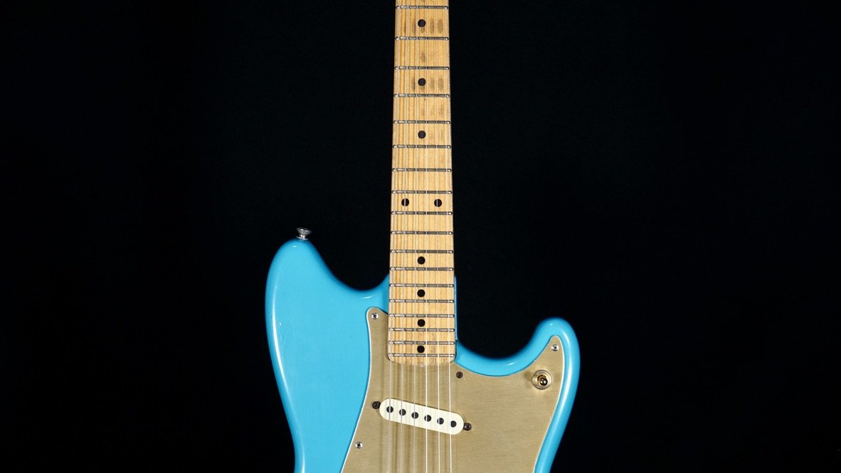 ギター Fender DUO SONIC 1958 vintage 1958 Fender Duo Sonic Vintage Pre-CBS Electric Guitar Desert