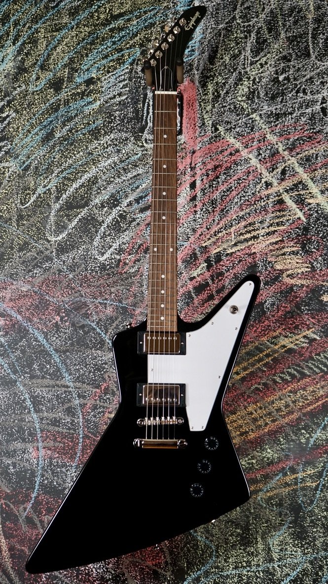 Amazon.com: Epiphone Explorer, Ebony : Musical Instruments