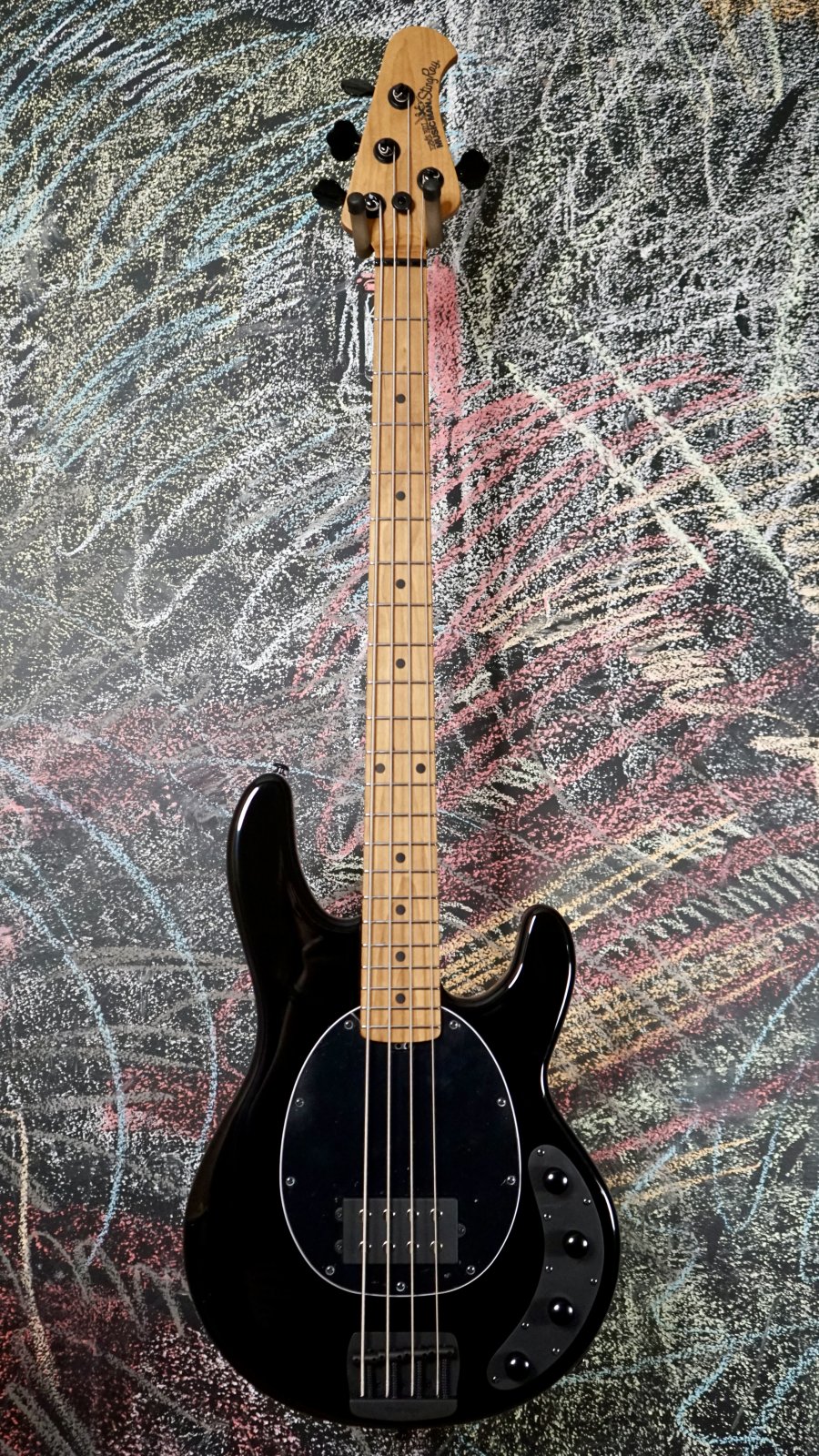 Music Man StingRay Special Bass Black, Roasted Maple/Maple