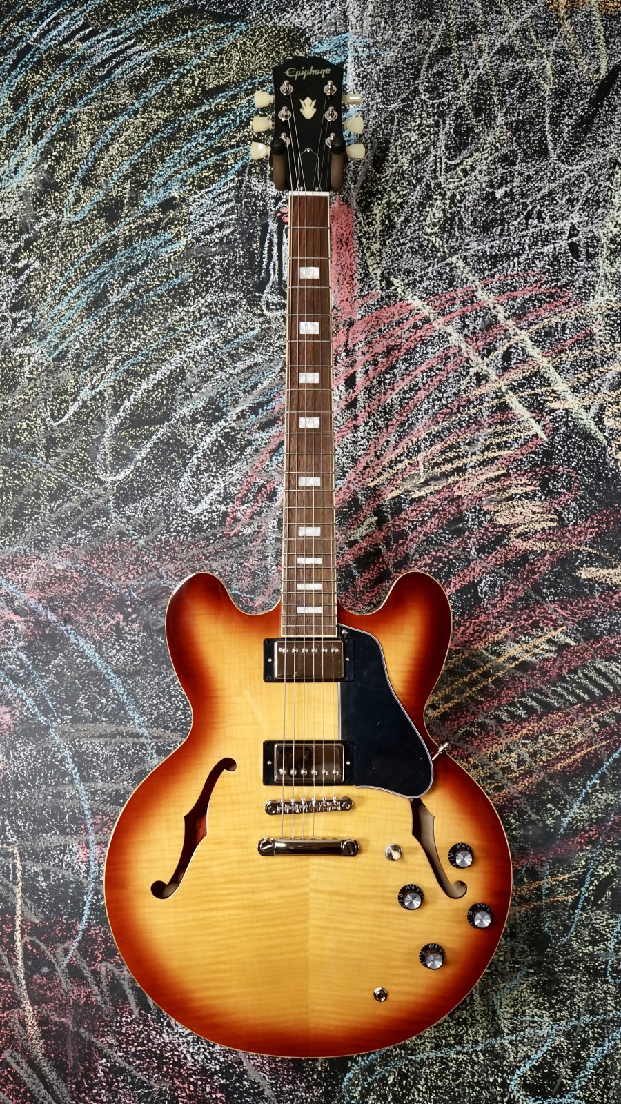 Epiphone ES-335 Figured Raspberry Tea Burst