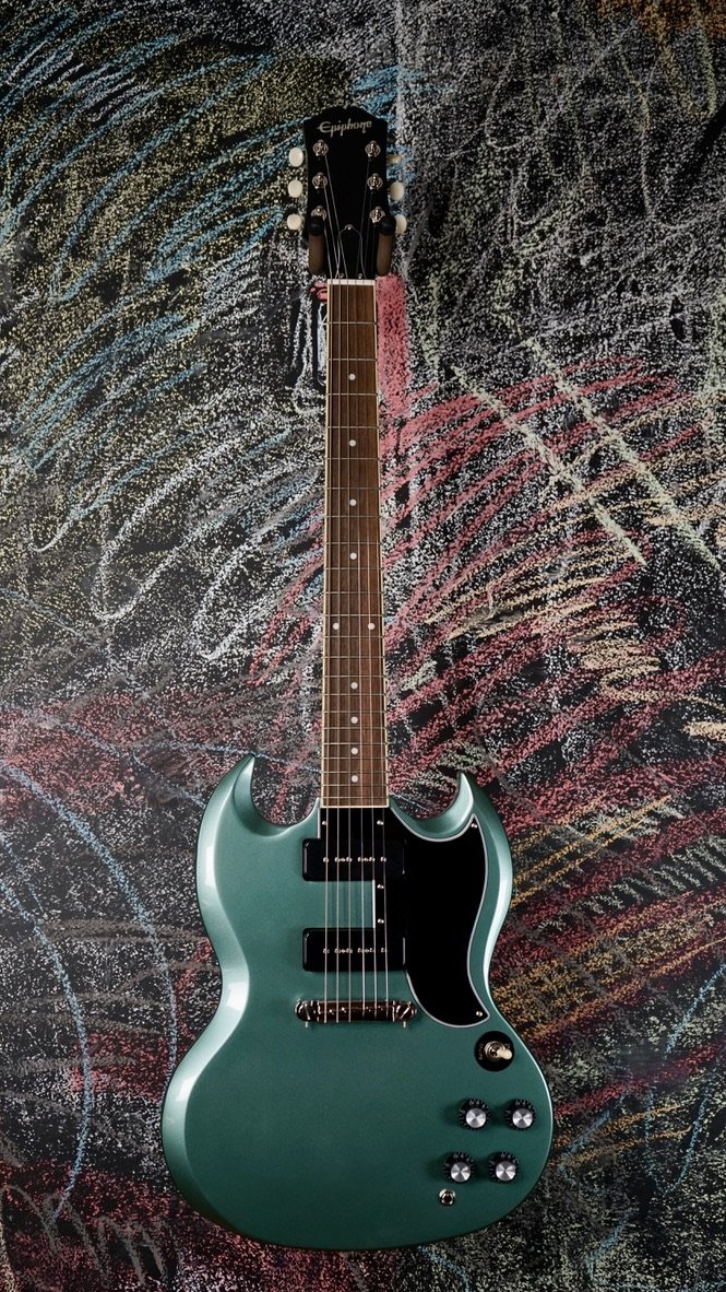Amazon.com: Epiphone SG Special P90, Faded Pelham Blue