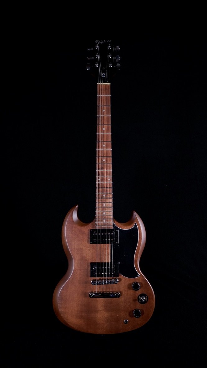 【改造品】SG Special VE Vintage Edition Epiphone SG Special Vintage Edition Ebony Guitar Warnfinish