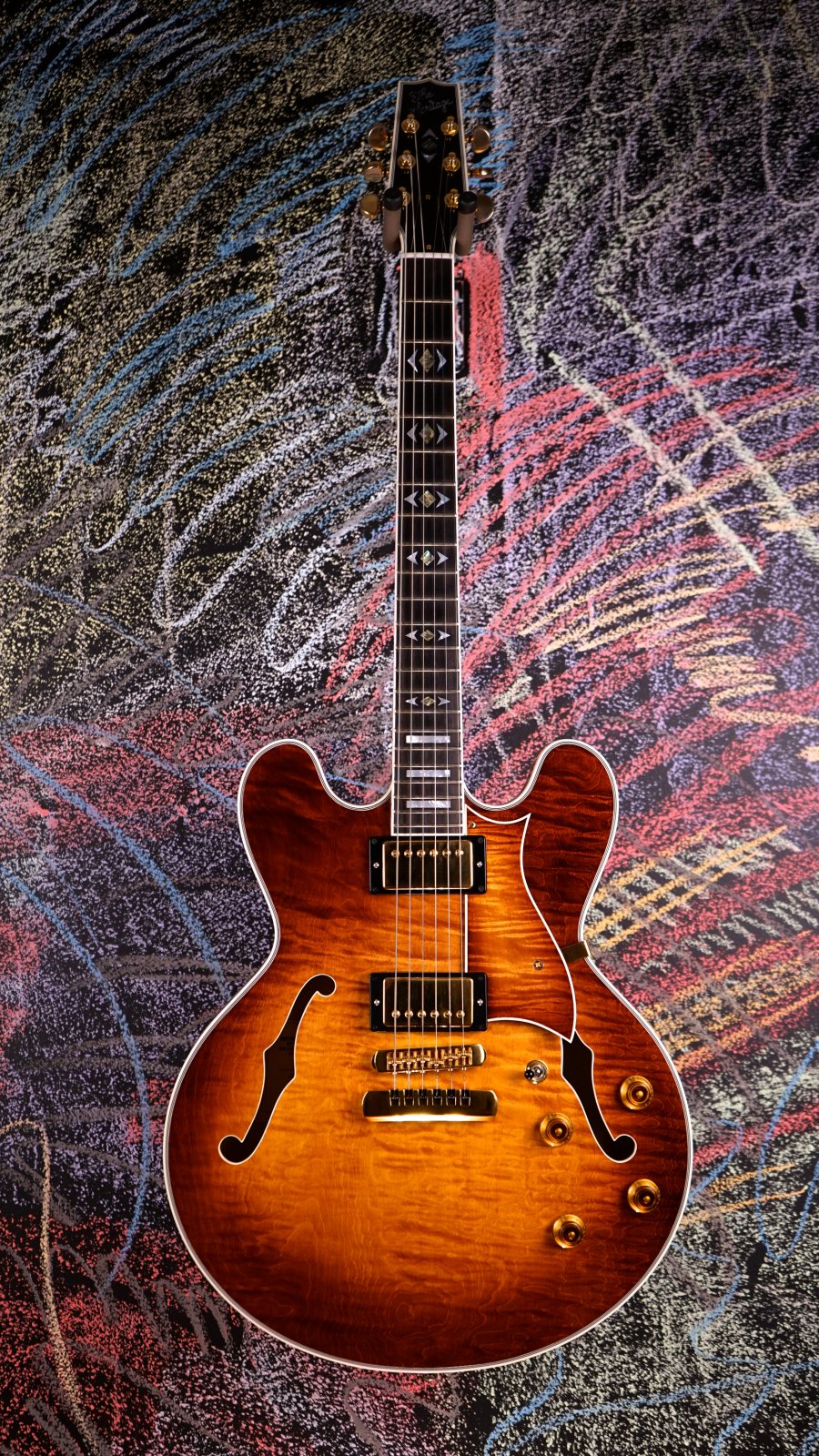 Used Heritage H-555 Almond Burst Curly Top Seth Lovers