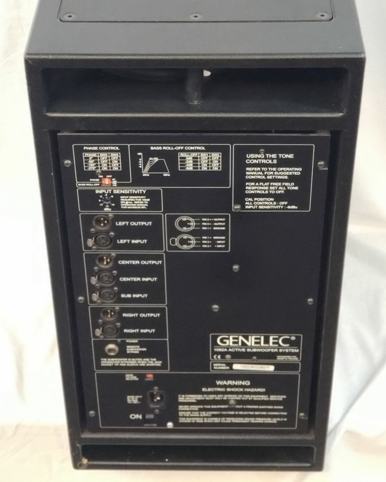 genelec 1092a subwoofer
