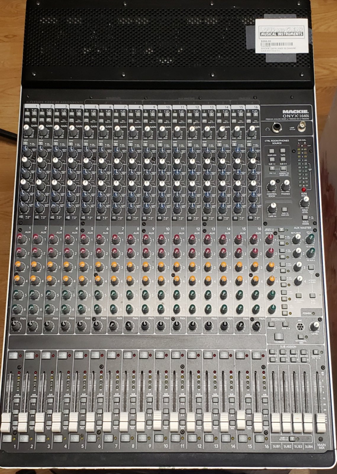 MACKIE ONYX 1640I 16 CHANNEL MIXER/INTERFACE