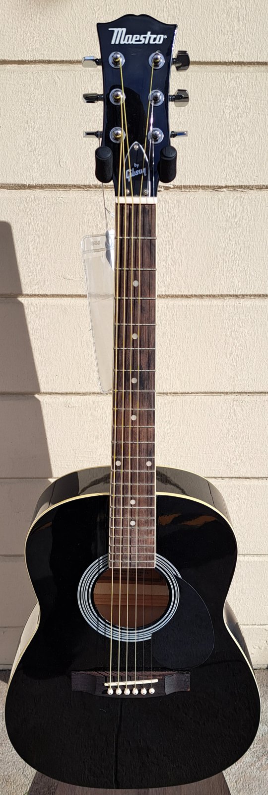 GIBSON MAESTRO ACOUSTIC GUITAR BLACK W CASE
