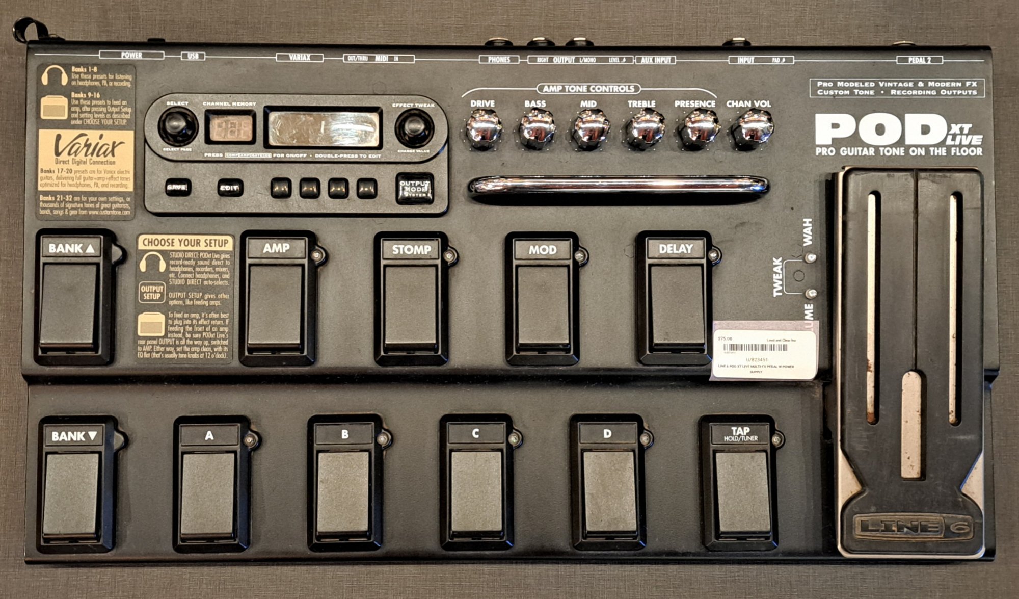 ギター Line 6 POD XT LIVE ギターマルチエフェクターLINE6 POD XT LIVEのレビュー！ | 音楽