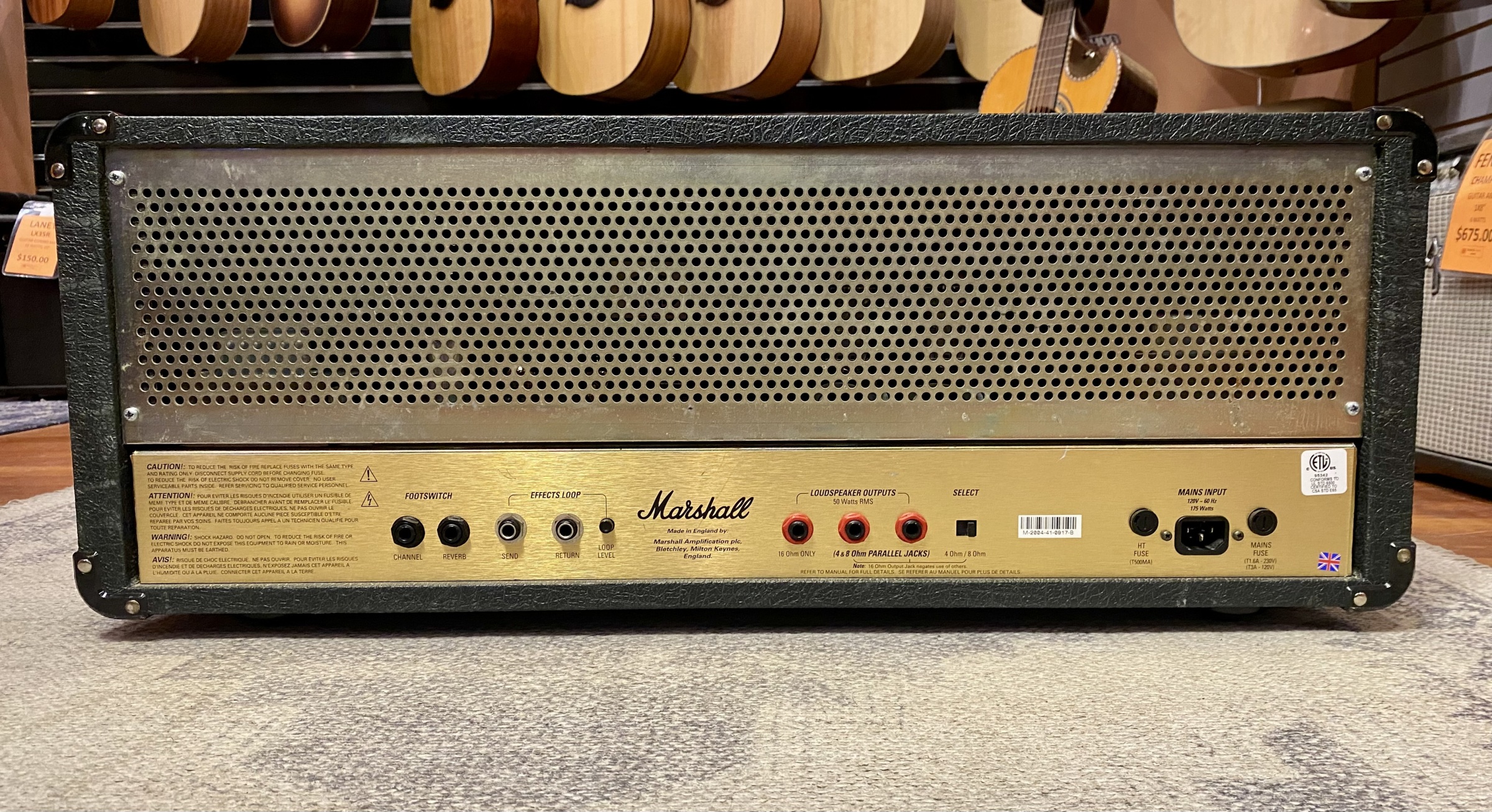 MARSHALL JCM2000 DSL50 50-WATT TUBE AMP HEAD