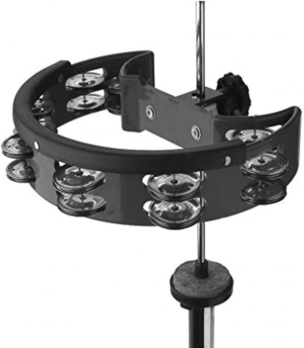 thumbnail image 2 of Double Row Tambourine Hi-Hat Cymbal Bell – Silver, 7-Inch, For Drum Kit Accessory 2 of 11