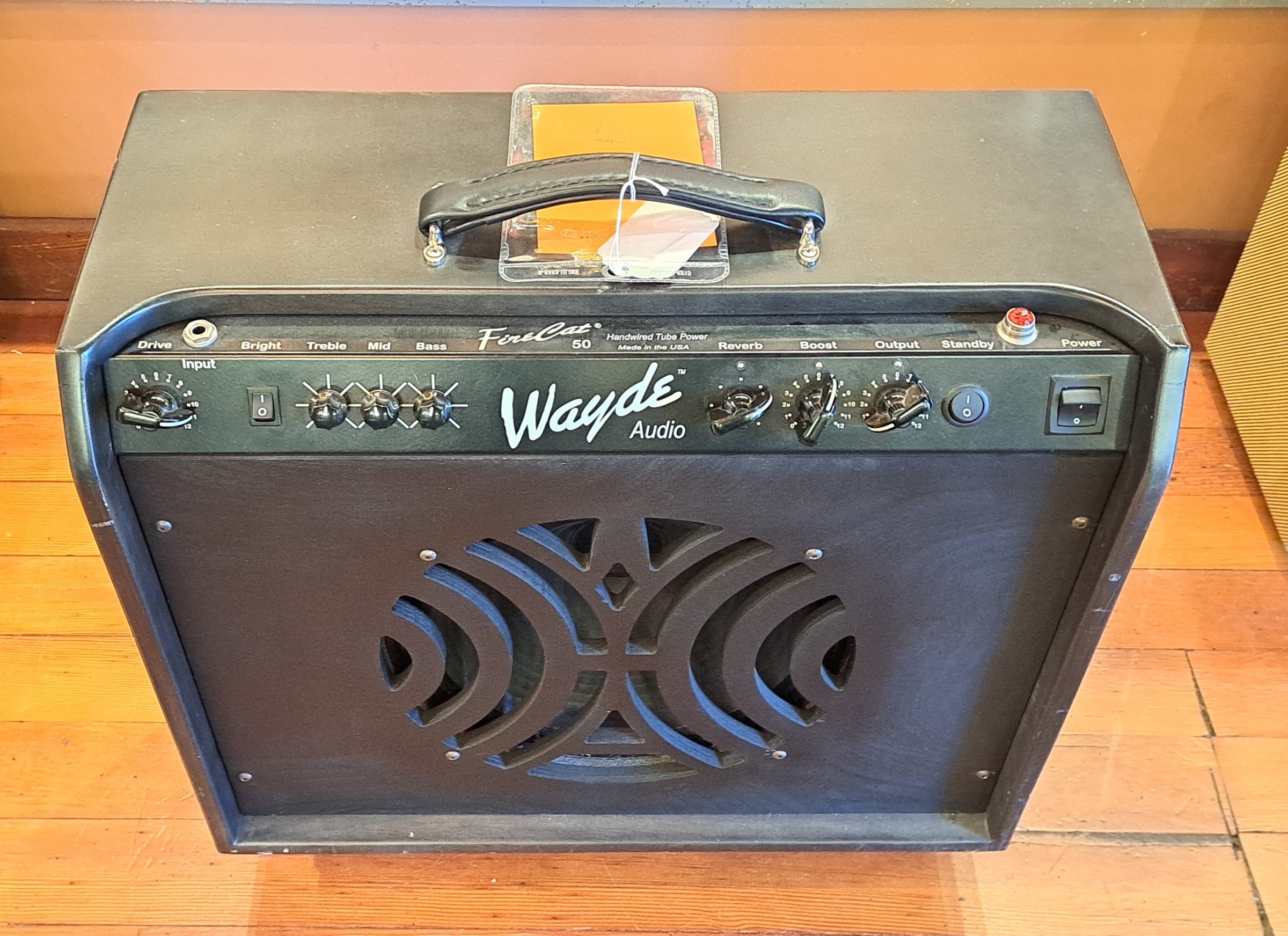 WAYDE AUDIO FIRECAT 50 1X12 GUITAR AMP, BOOST ONLY FOOTSWITCH VINTAGE CELSTION 12