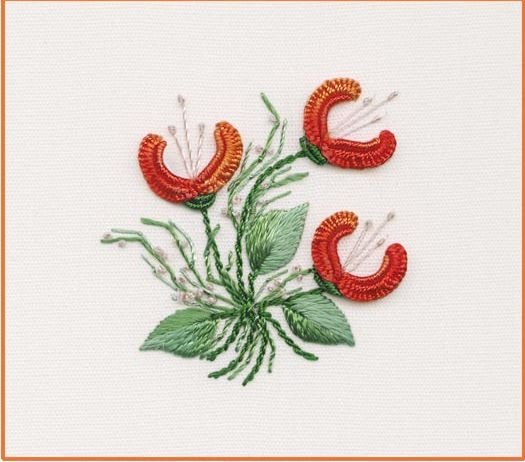 Three Jasmines Beginner Brazilian Embroidery Kit