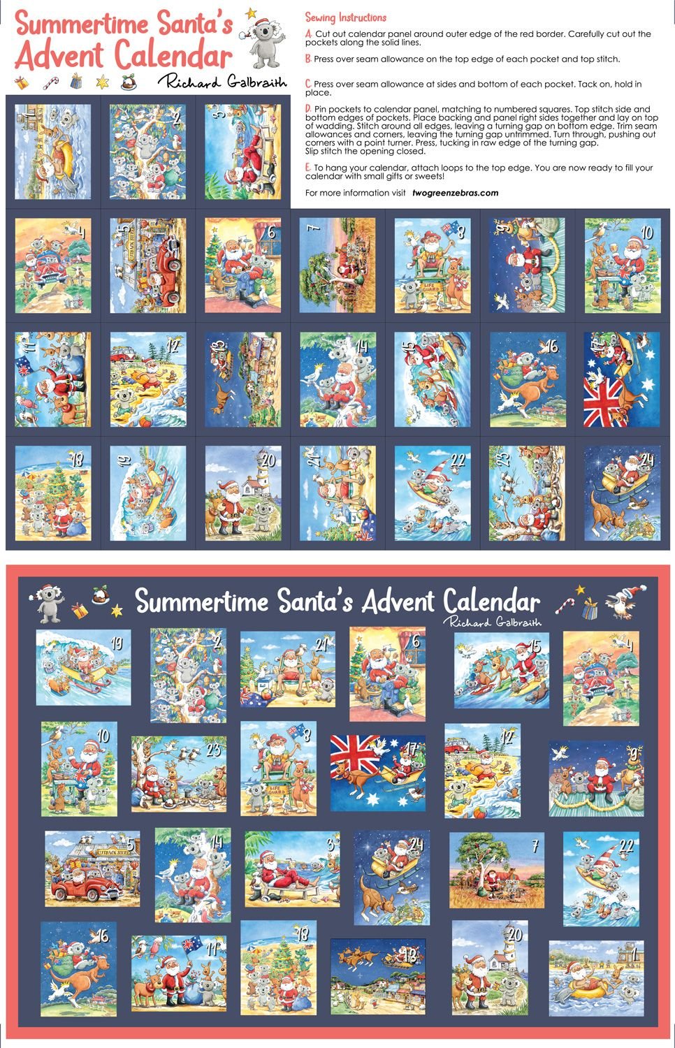 Summertime Santa Advent Calendar DV5415 summertime-santa-advent-calendar-dv5415