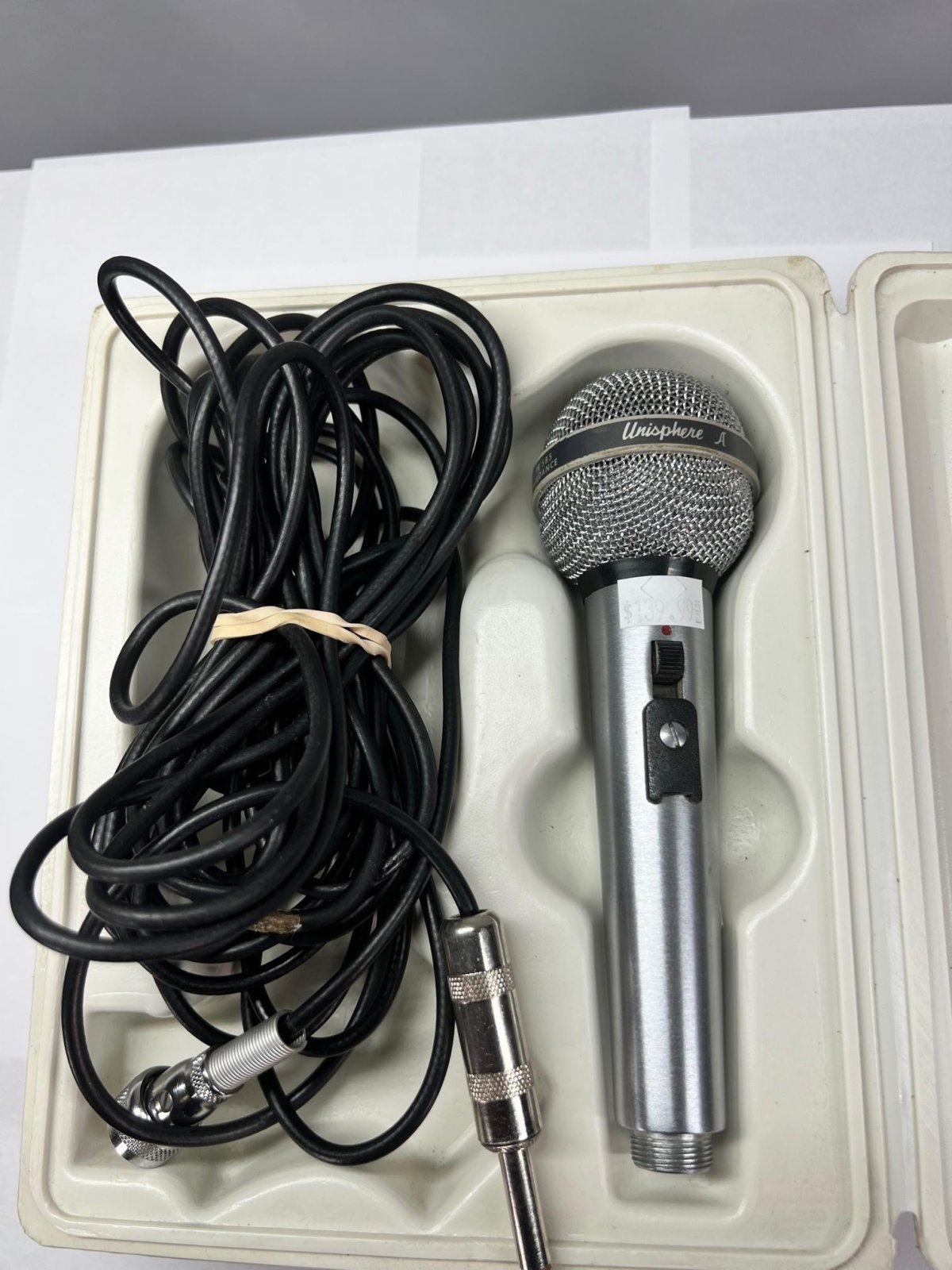 通販 激安 Dynamic Unisphere Vintage PE585 Shure Microphone, Cable With 配信機器・PA機器・レコーディング機器
