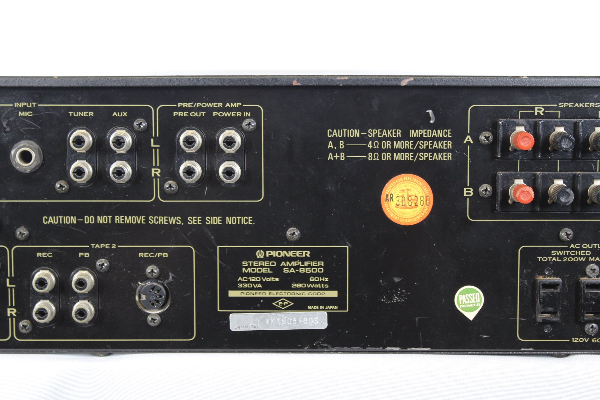 Pioneer SA-8500 II Verstärker Amplifier