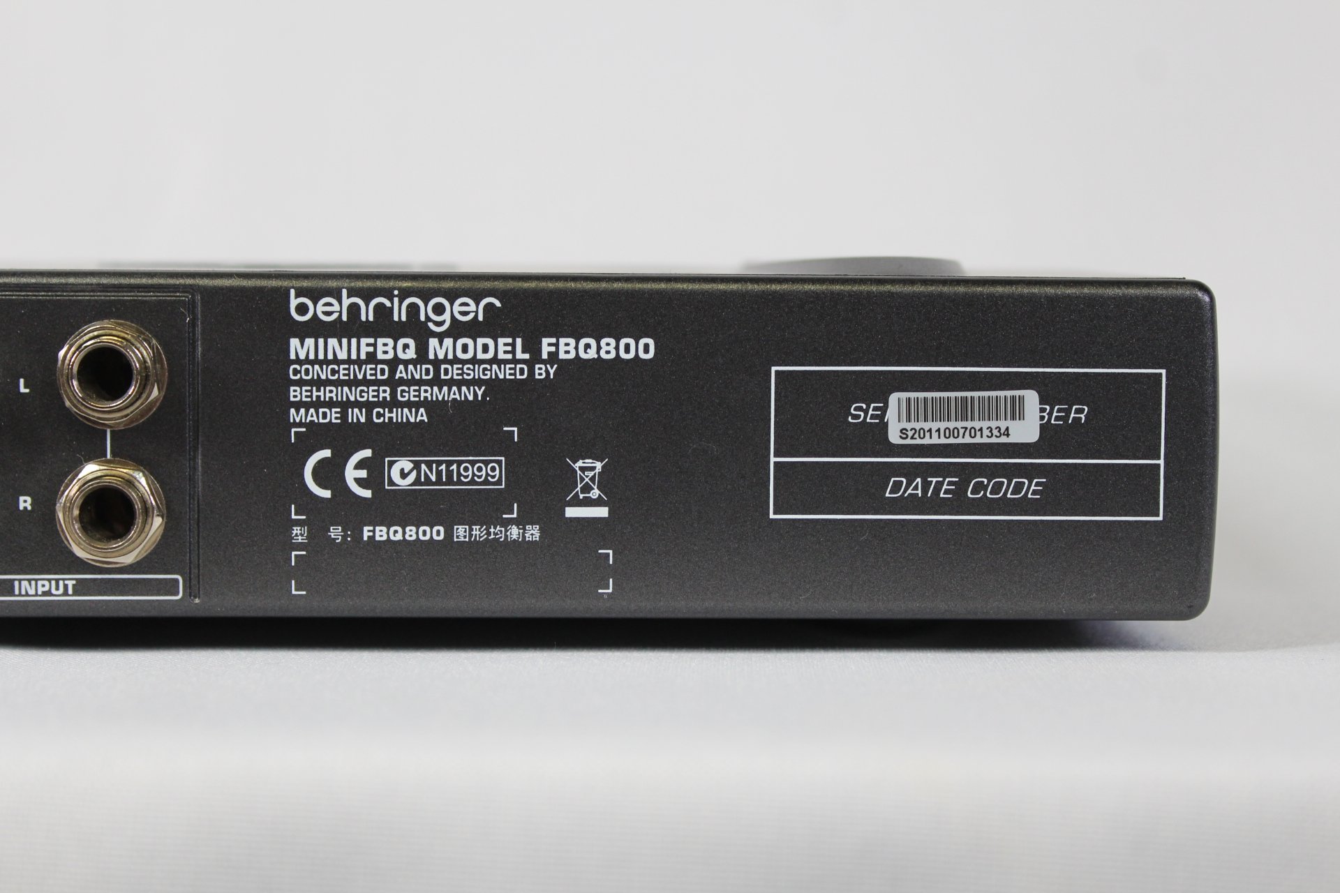 DTM・DAW MINIFBQ FBQ800 behringer Behringer MiniFBQ FBQ800 Ultra-Compact 9-Band Graphic