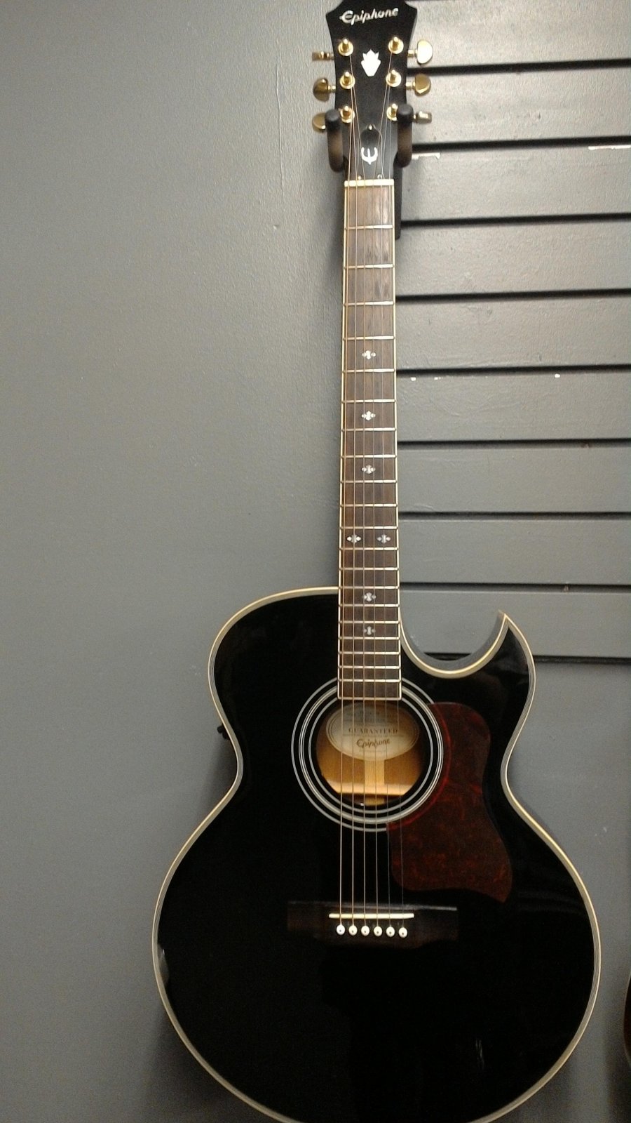 Epiphone 2010 PR-5E/BK Acoustic-Electric Guitar (Used) - 587052
