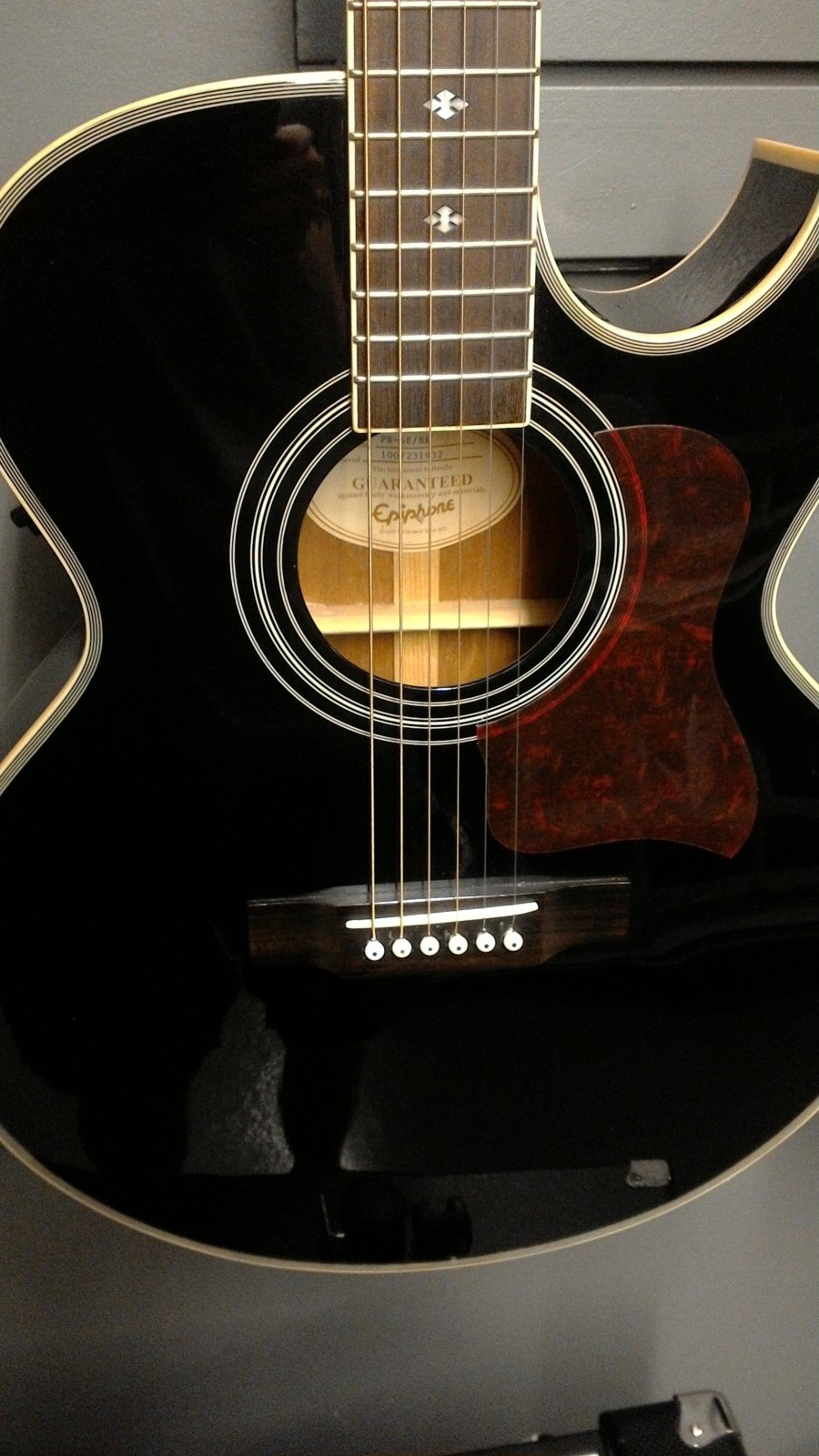 Epiphone 2010 PR-5E/BK Acoustic-Electric Guitar (Used) - 587052