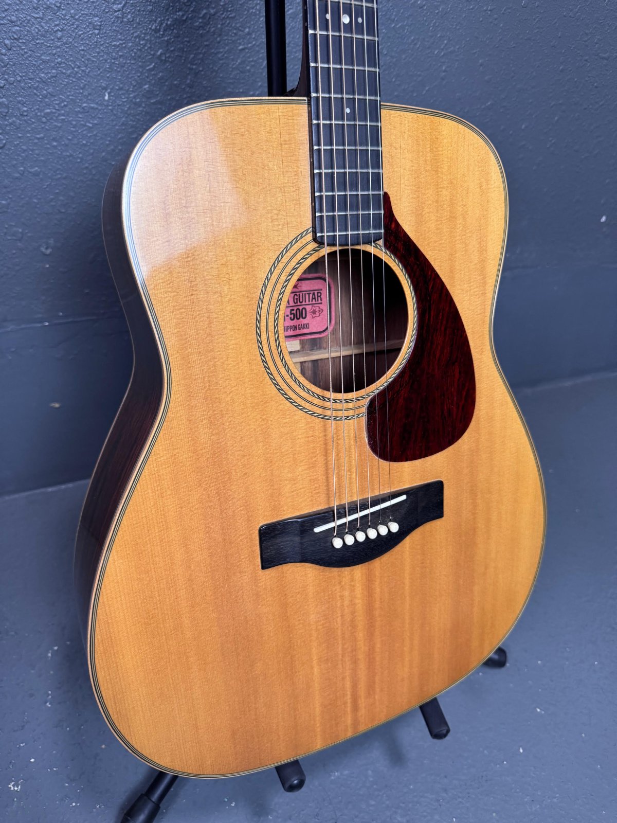 Yamaha FG-500 Red Label Acoustic Guitar, MIJ (Used) - 745964