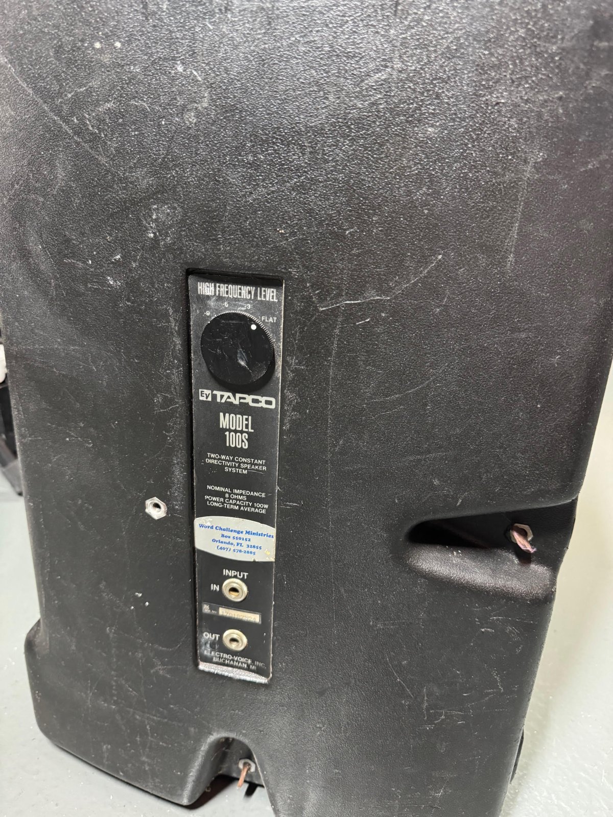 EV Model Tapco Model 100S Passive Loudspeakers (Used) - 490443