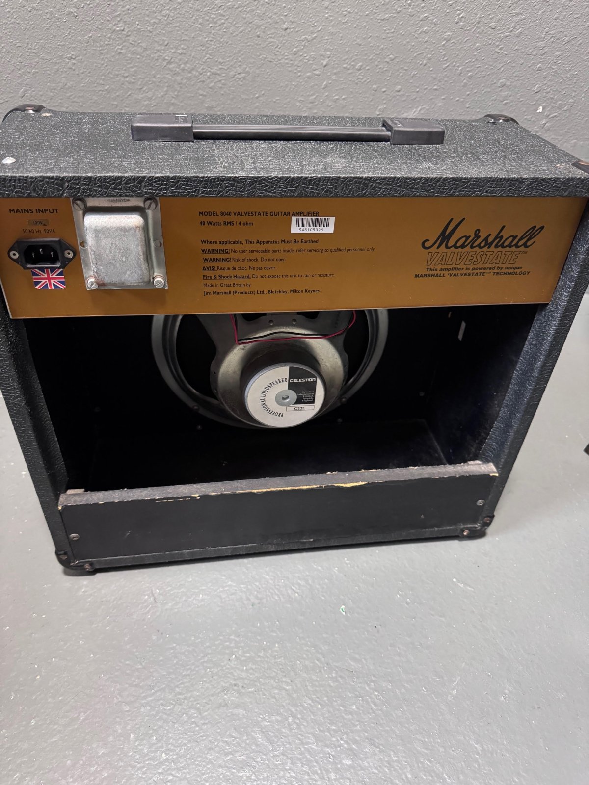 Marshall Valvestate 40V Model 8040 Guitar Amplifier