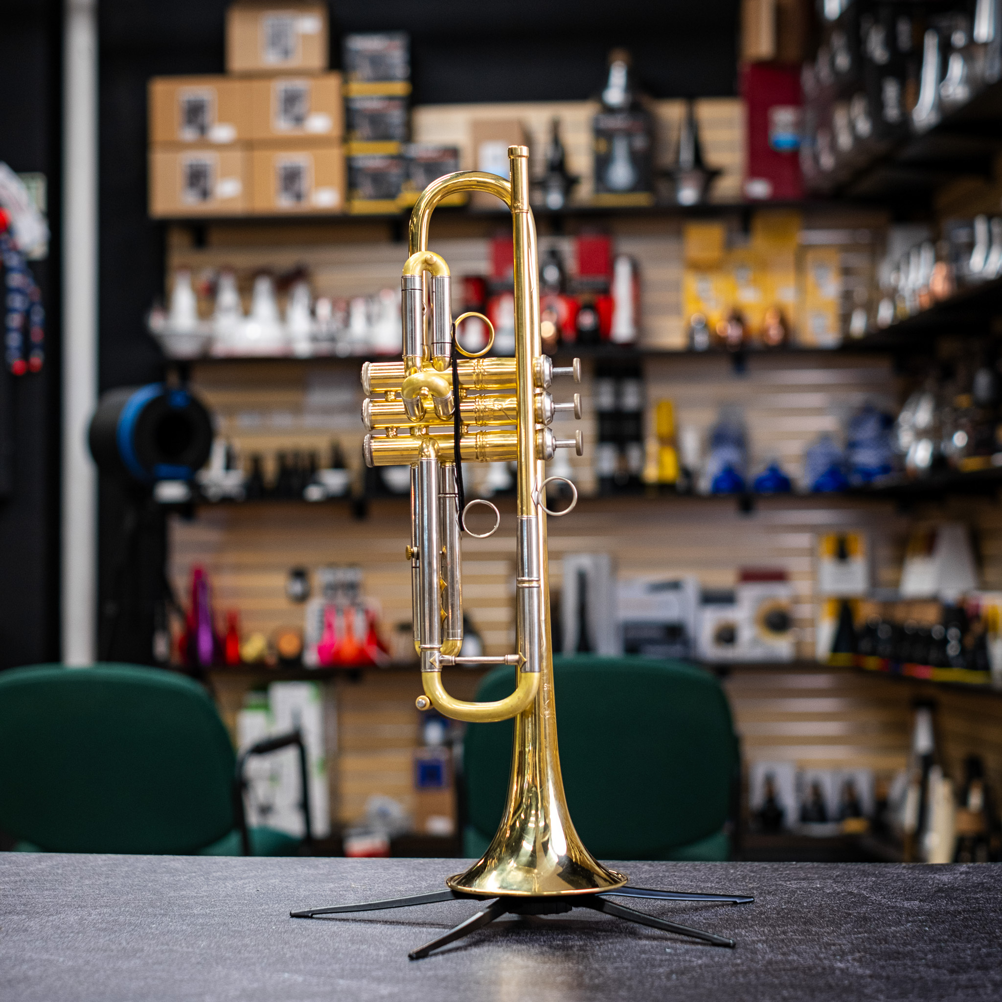 1984 Bach Stradivarius 18037 Bb Trumpet w/ Monette M2 Leadpipe