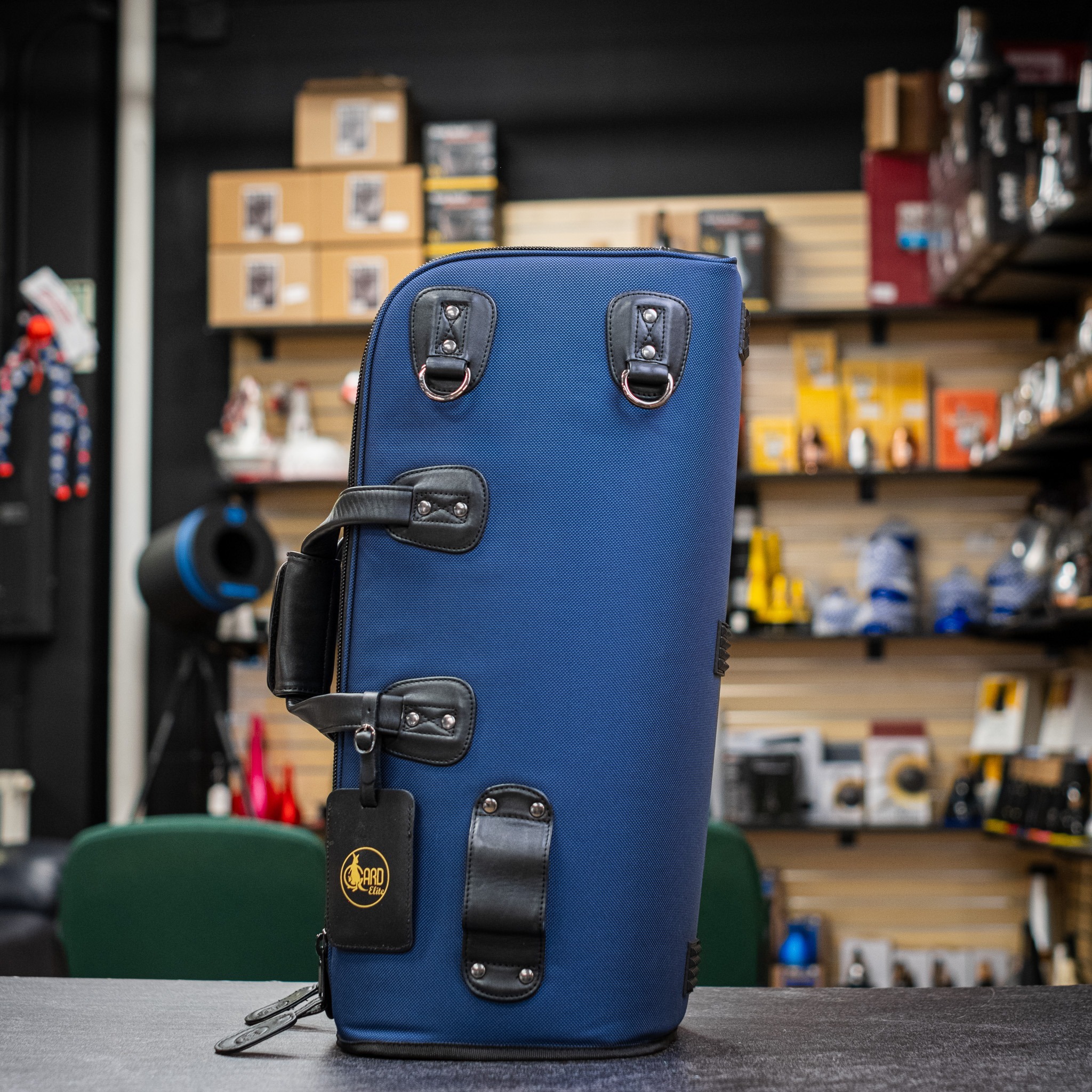Gard Elite Trumpet/Flugelhorn Combo Gigbag - Navy Blue Synthetic w