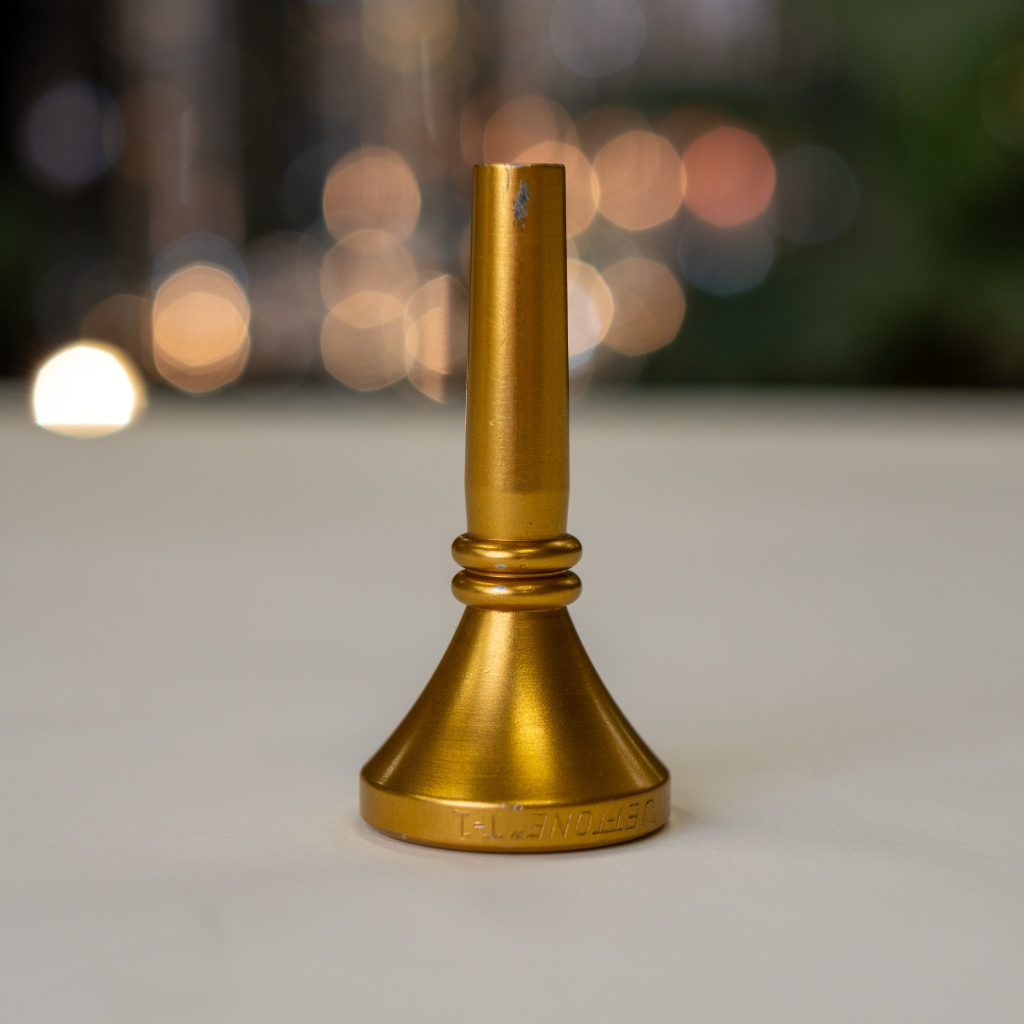 Used Jet-Tone Aluminum T-1 Small-Shank Trombone Mouthpiece - Wayne Andre Collection