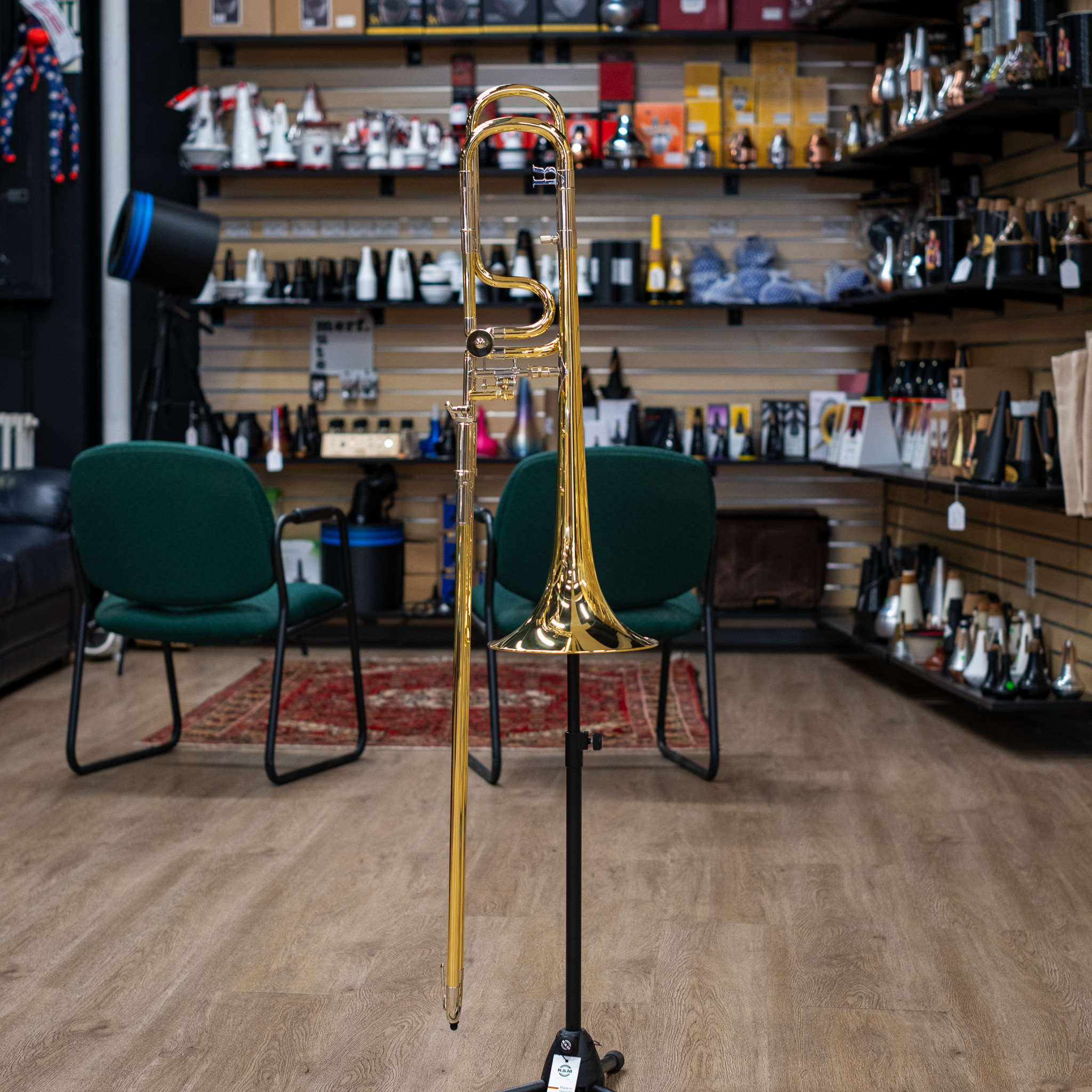 Rath R4F Large Bore Tenor Trombone W F Attachment 8 5 Yellow Brass 