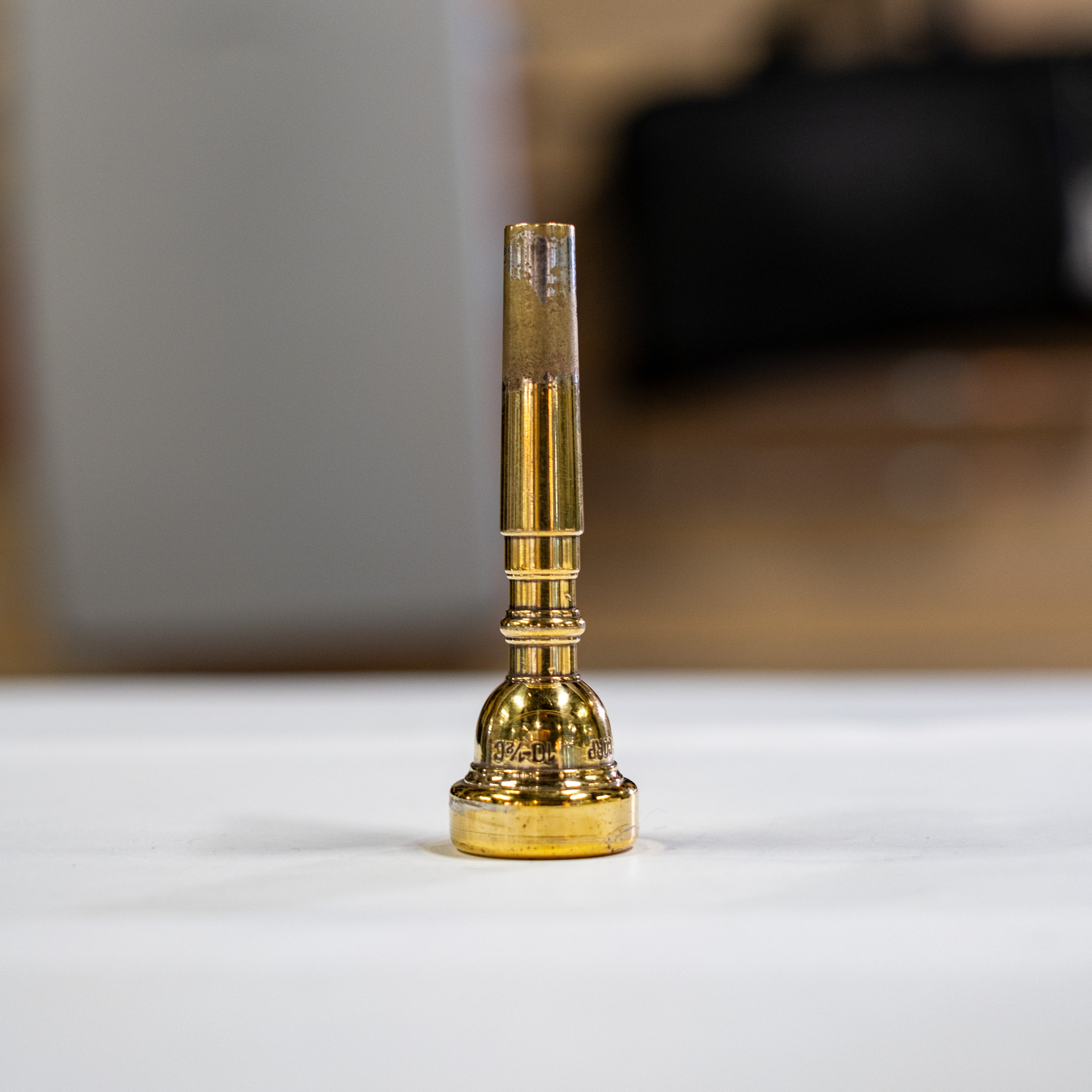 Used Bach 10 1/2C Gold-Plated Trumpet Mouthpiece (1960s)