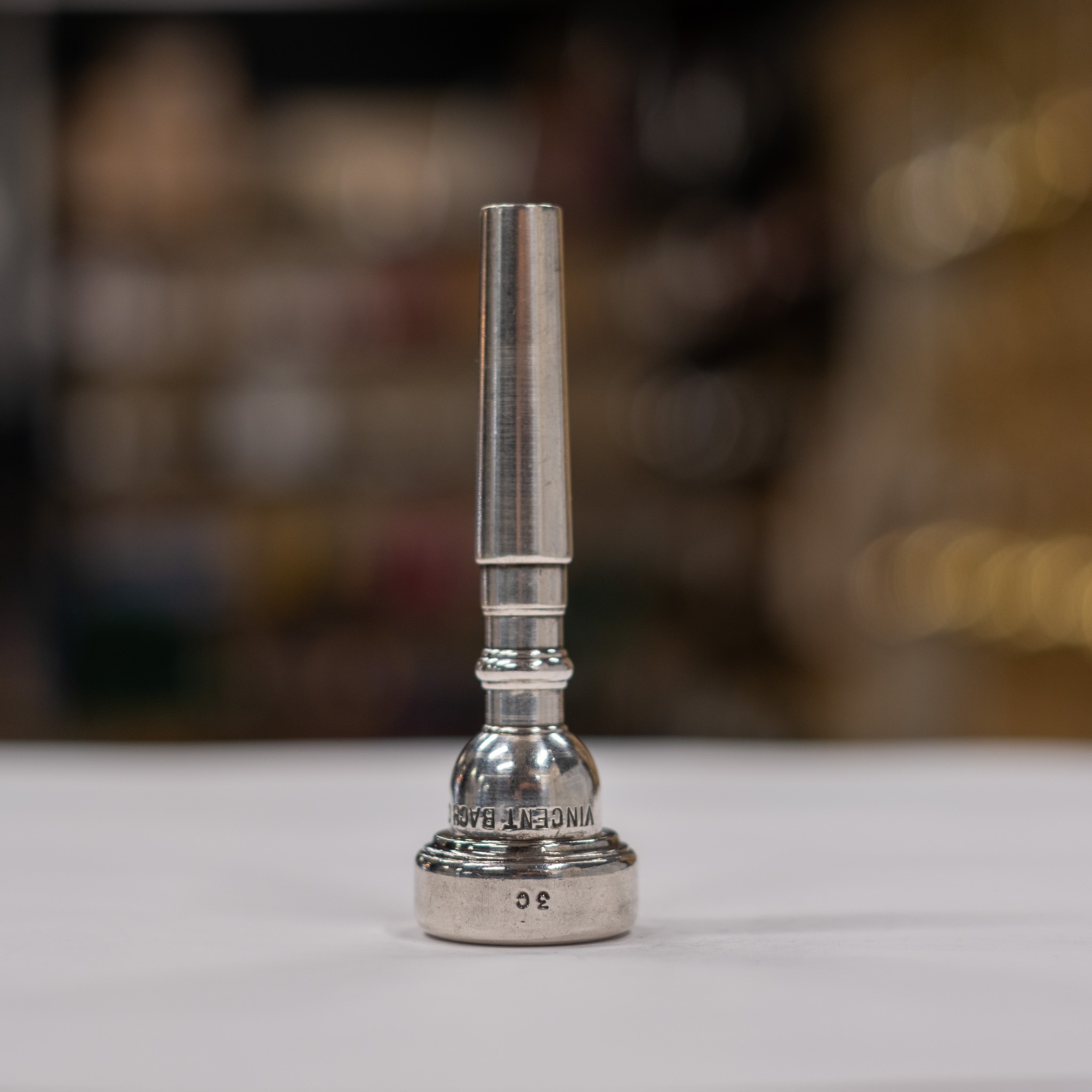 Used Bach 3C Screw-Rim Trumpet Mouthpiece - Wilmer Wise Collection