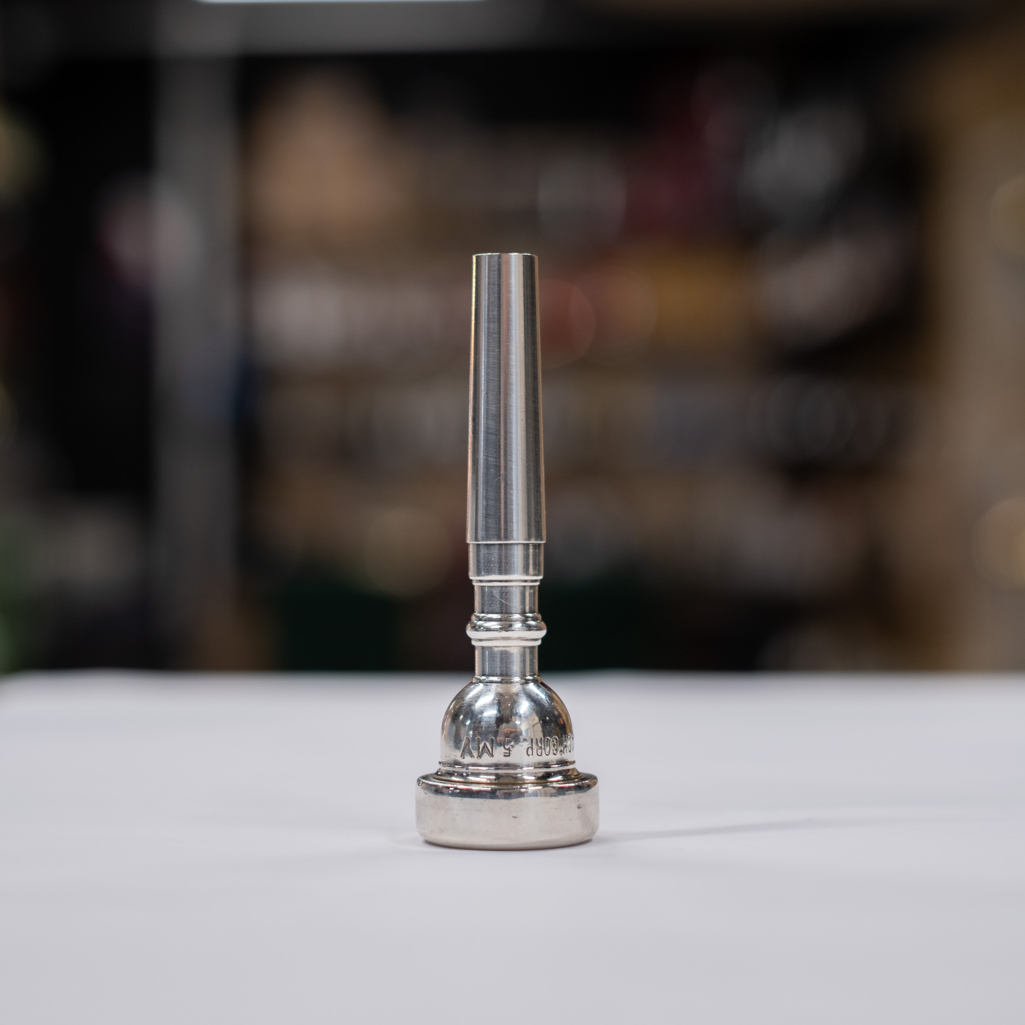 Used Bach 5MV Trumpet Mouthpiece w/ 1 1/2C Screw Rim