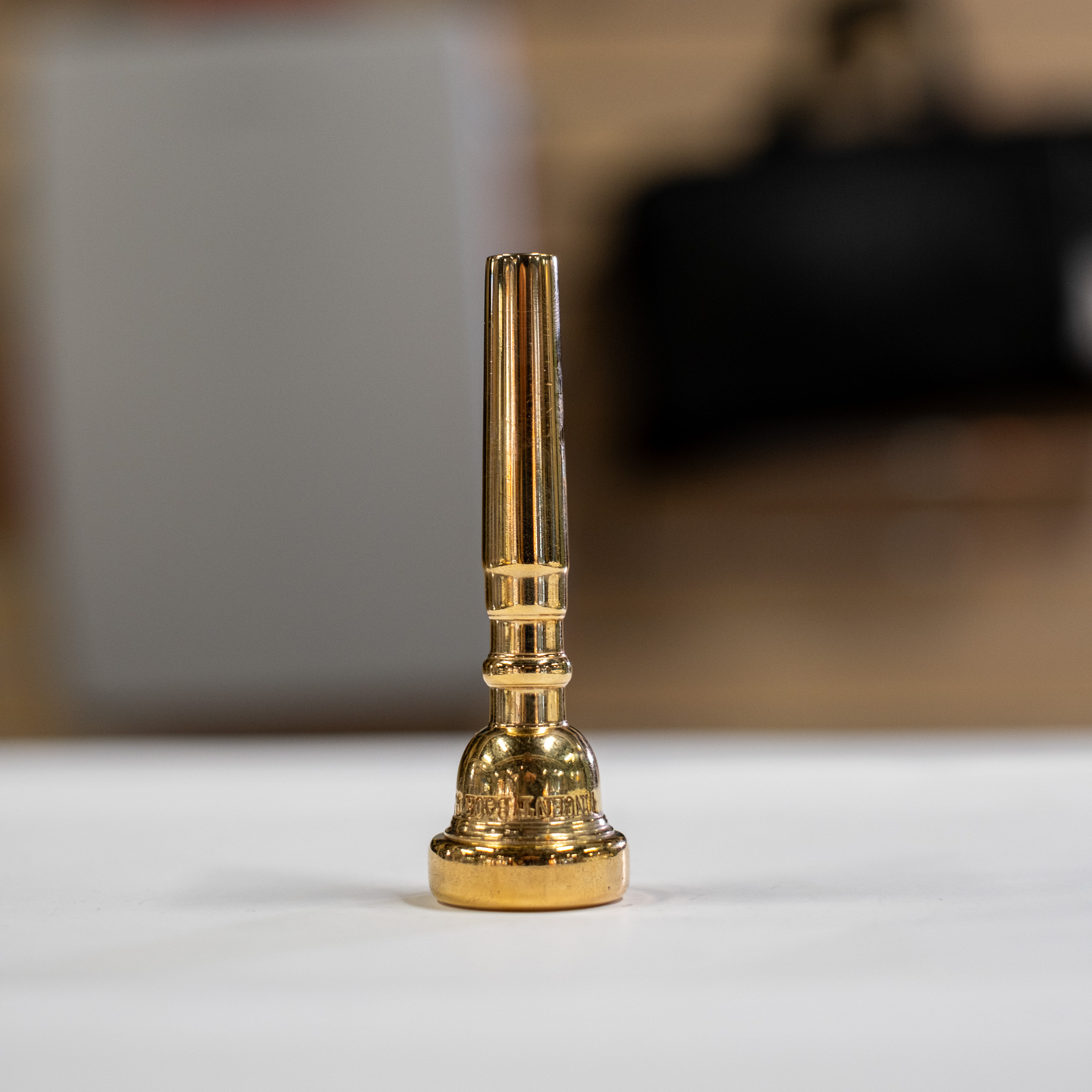 Used Bach New York 10 1/2C Gold-Plated Trumpet Mouthpiece w/ 25 Throat